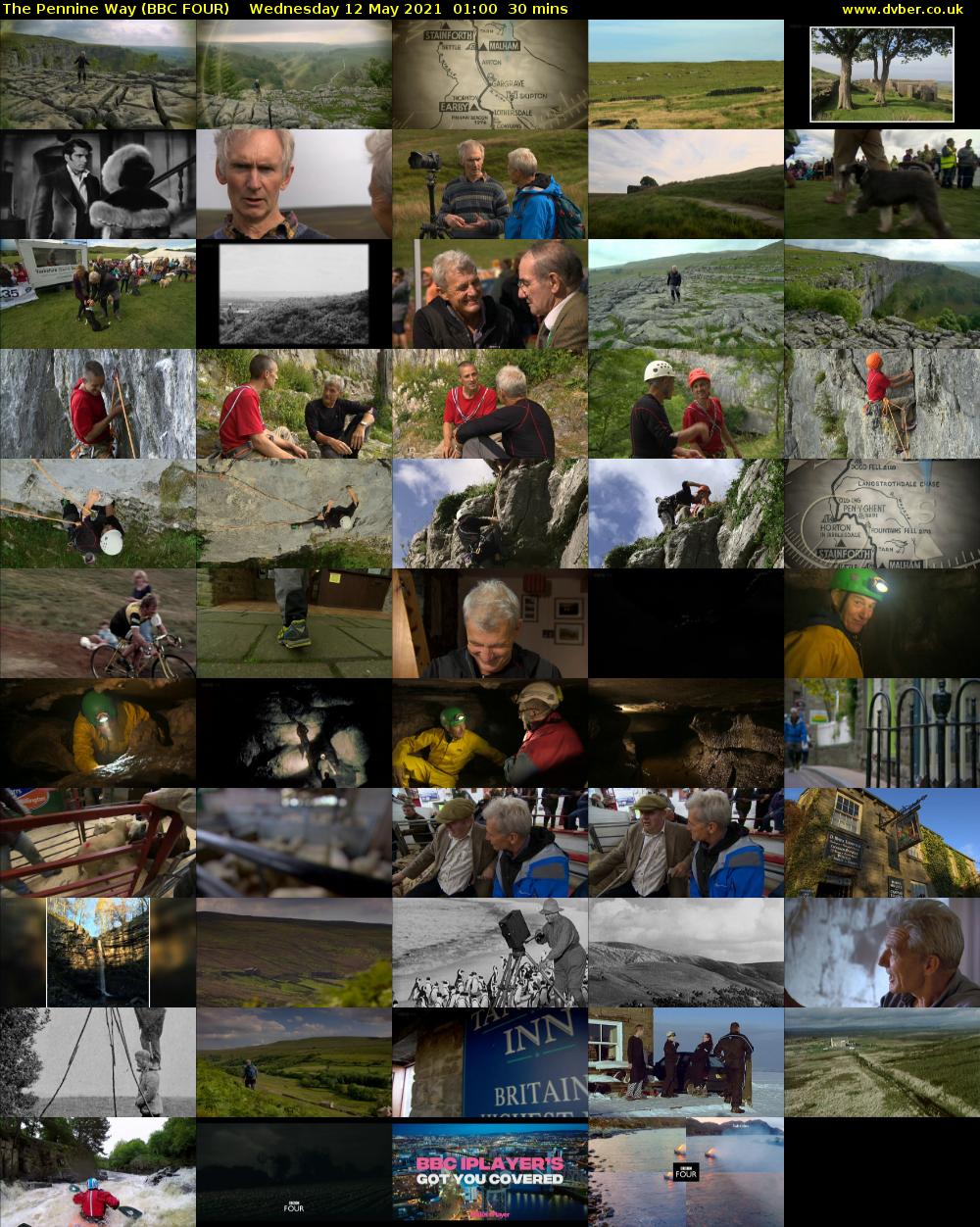 The Pennine Way (BBC FOUR) Wednesday 12 May 2021 01:00 - 01:30