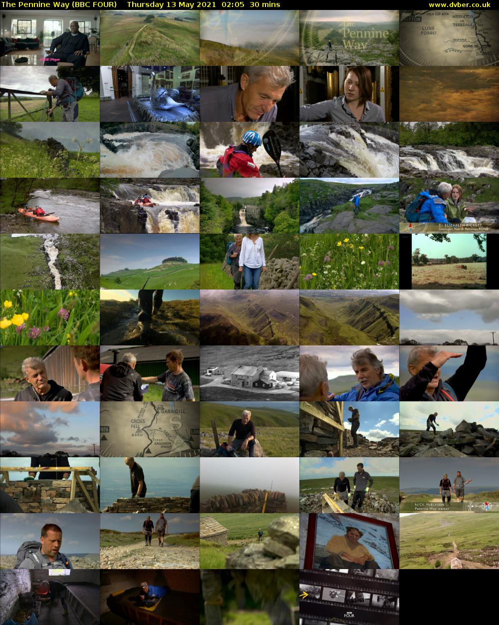 The Pennine Way (BBC FOUR) Thursday 13 May 2021 02:05 - 02:35