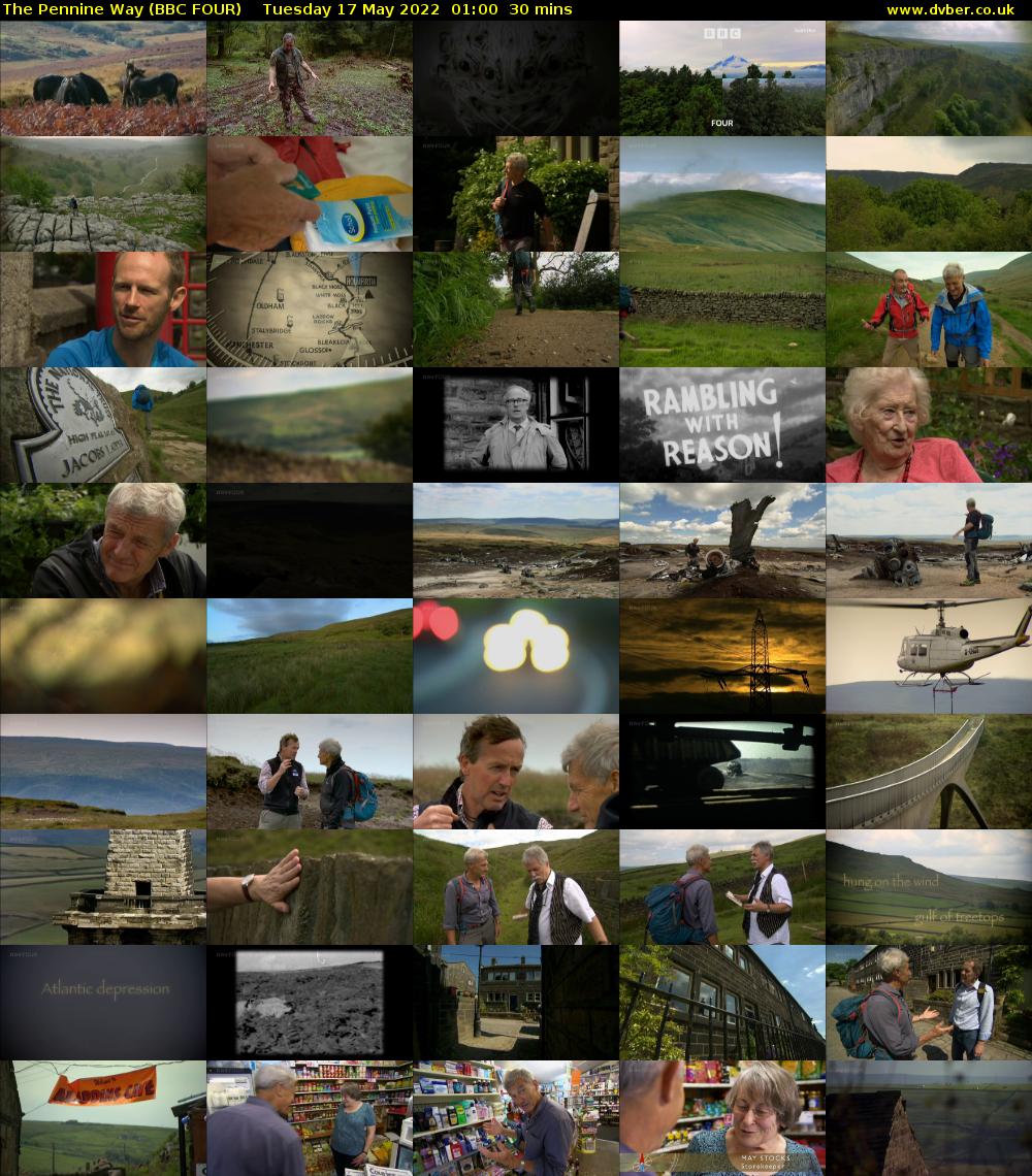 The Pennine Way (BBC FOUR) Tuesday 17 May 2022 01:00 - 01:30