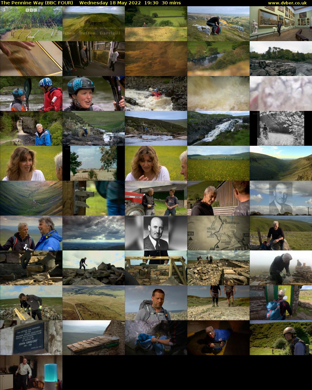 The Pennine Way (BBC FOUR) Wednesday 18 May 2022 19:30 - 20:00