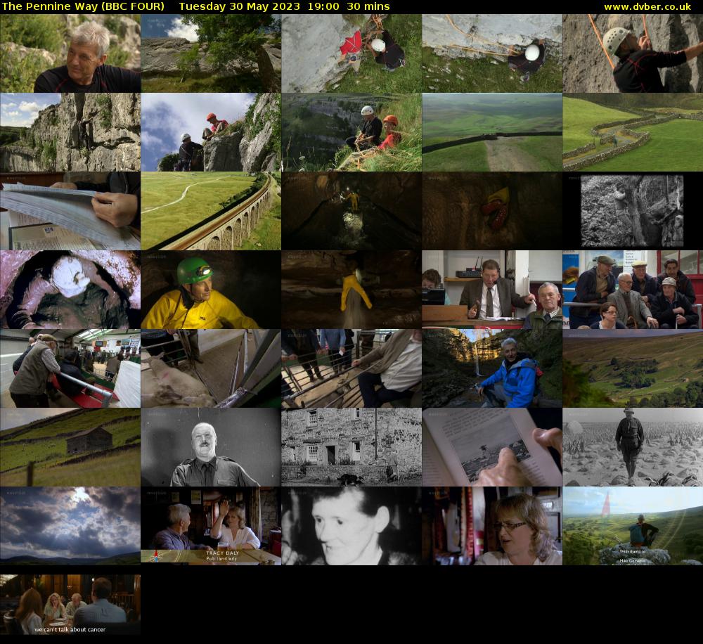 The Pennine Way (BBC FOUR) Tuesday 30 May 2023 19:00 - 19:30