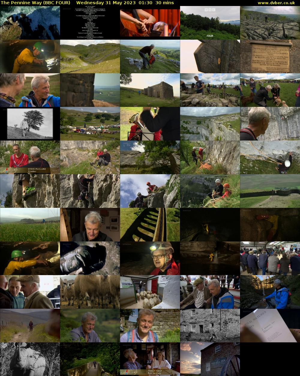 The Pennine Way (BBC FOUR) Wednesday 31 May 2023 01:30 - 02:00