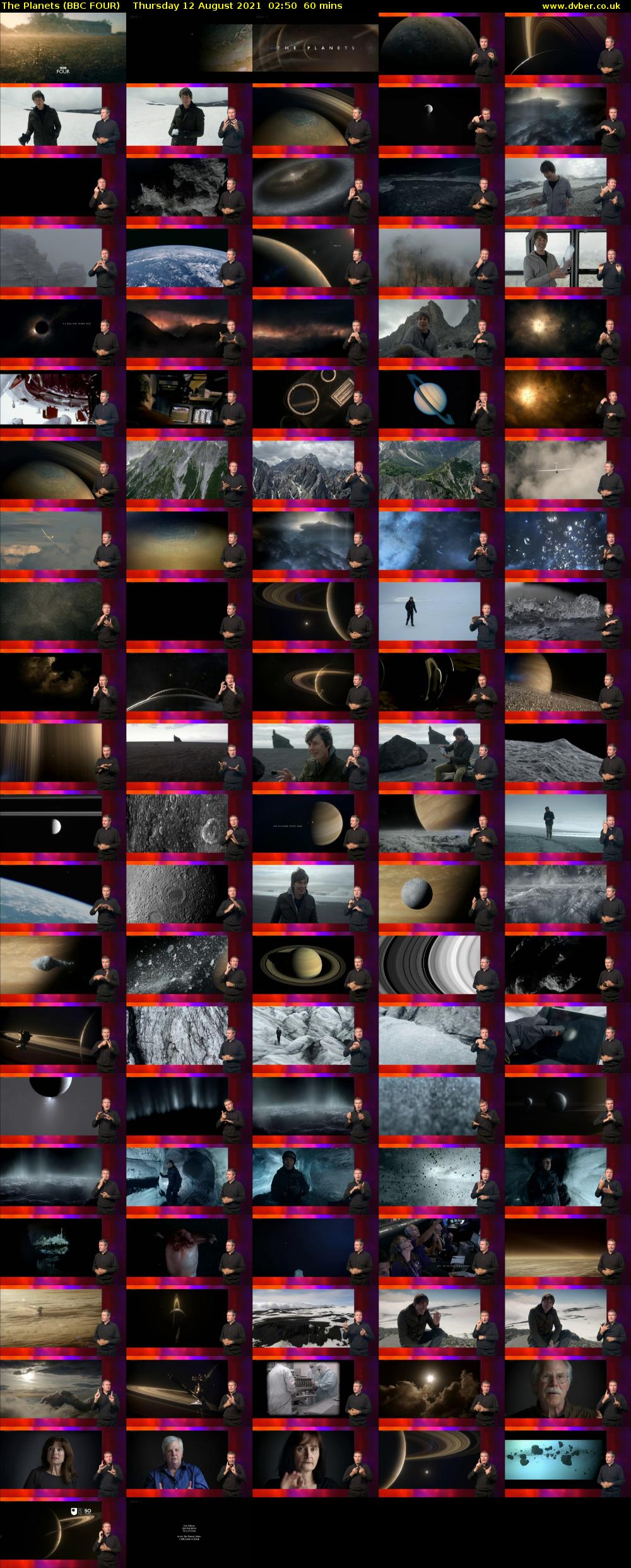 The Planets (BBC FOUR) Thursday 12 August 2021 02:50 - 03:50