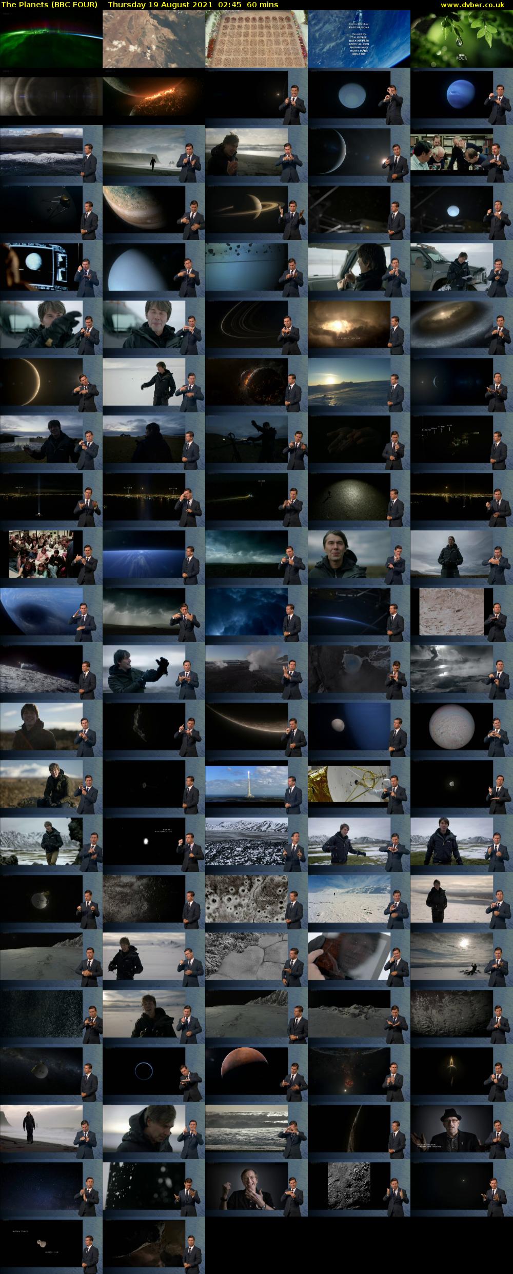 The Planets (BBC FOUR) Thursday 19 August 2021 02:45 - 03:45