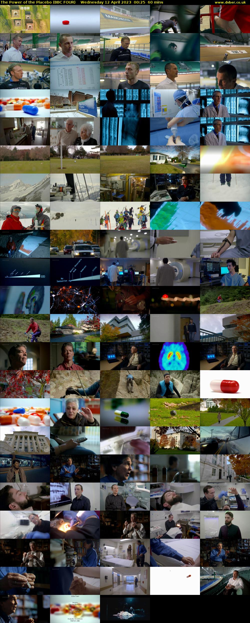 The Power of the Placebo (BBC FOUR) Wednesday 12 April 2023 00:25 - 01:25