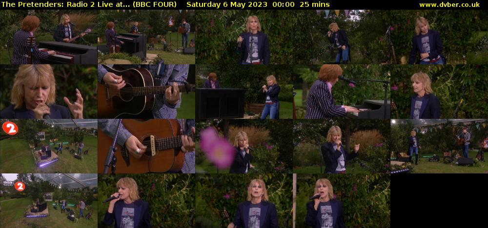 The Pretenders: Radio 2 Live at... (BBC FOUR) Saturday 6 May 2023 00:00 - 00:25