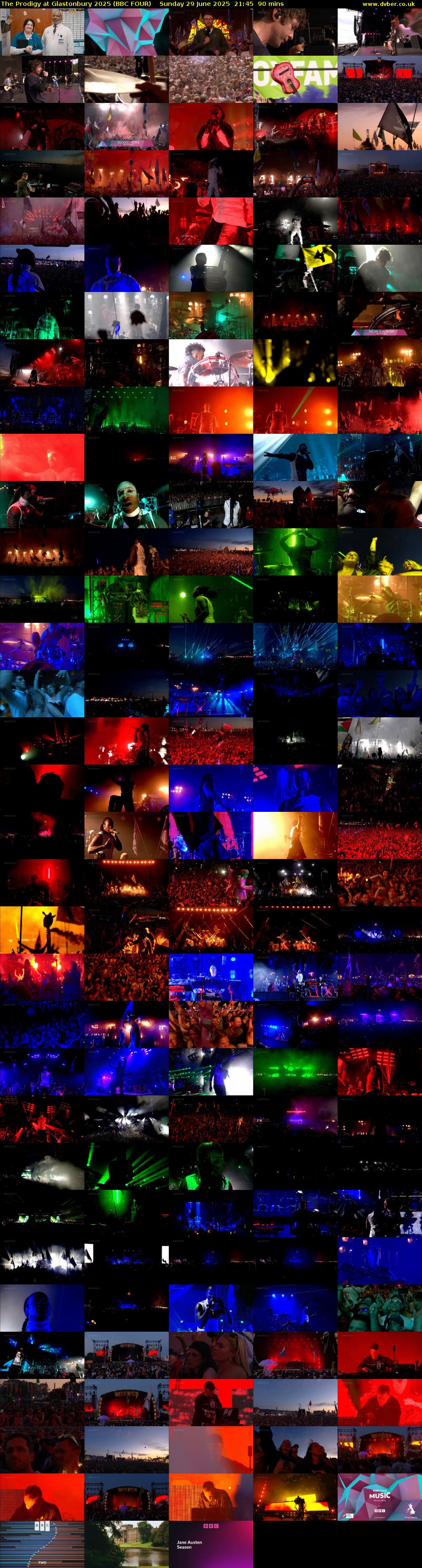 The Prodigy at Glastonbury 2025 (BBC FOUR) Sunday 29 June 2025 21:45 - 23:15