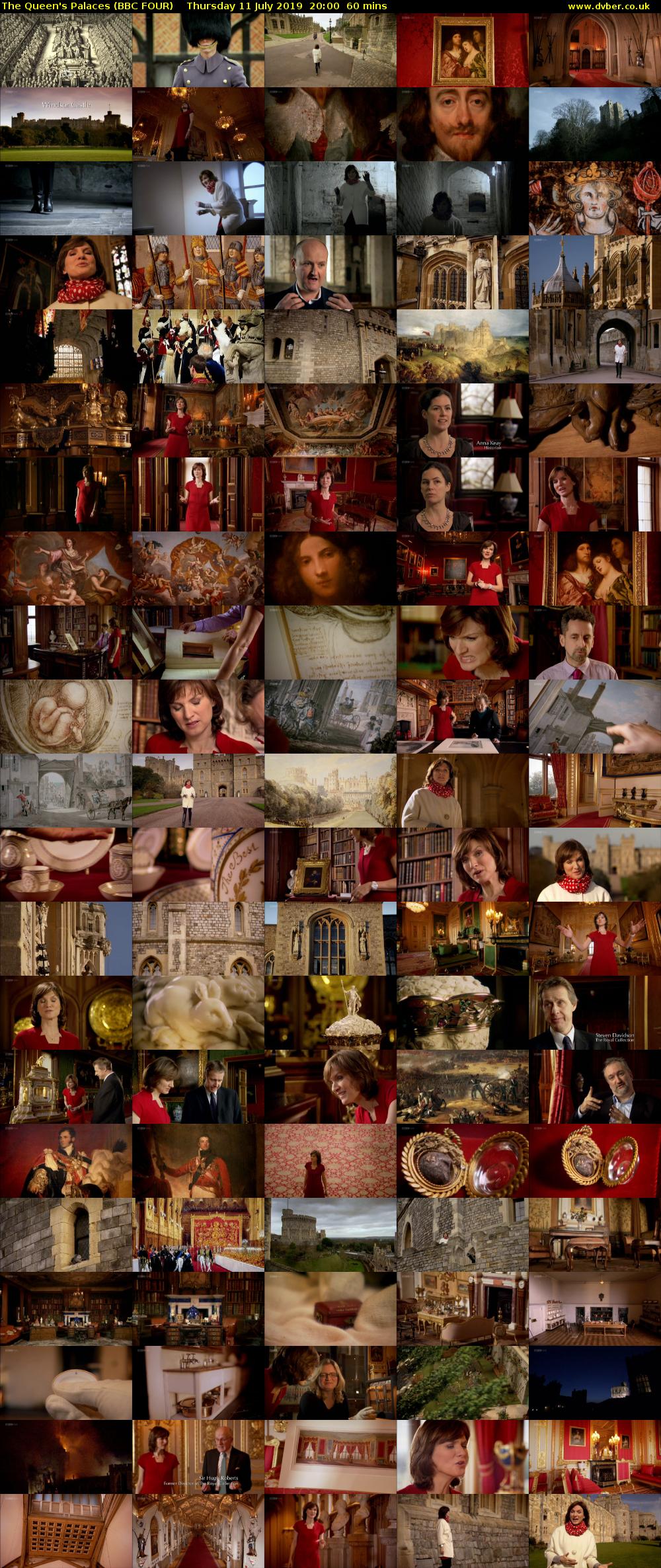 The Queen's Palaces (BBC FOUR) Thursday 11 July 2019 20:00 - 21:00