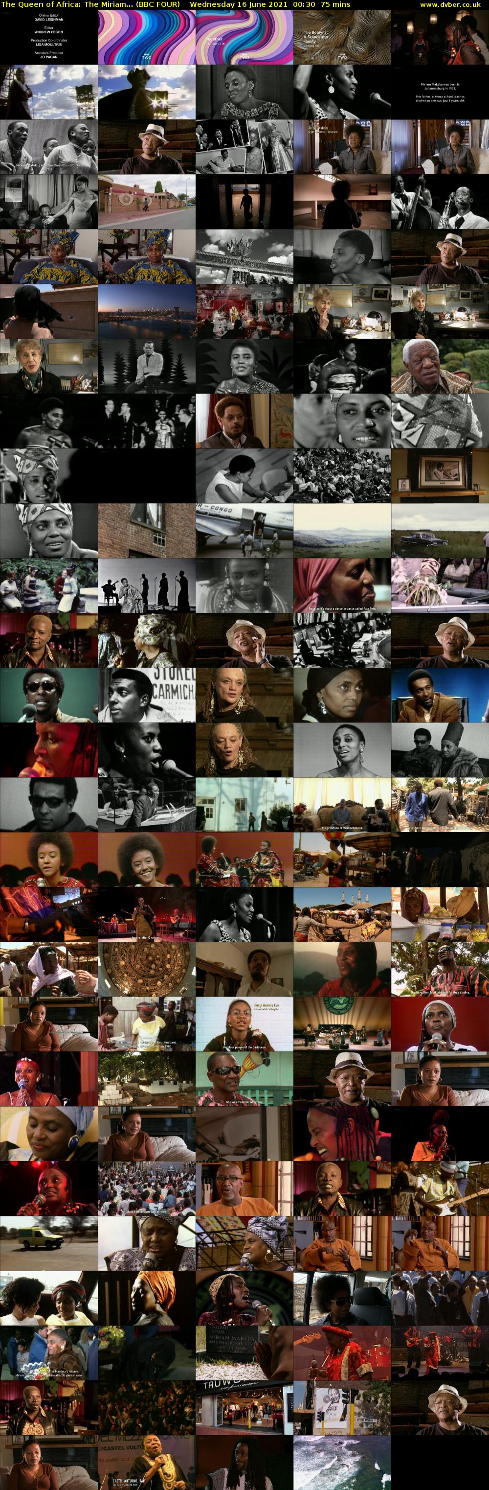 The Queen of Africa: The Miriam... (BBC FOUR) Wednesday 16 June 2021 00:30 - 01:45