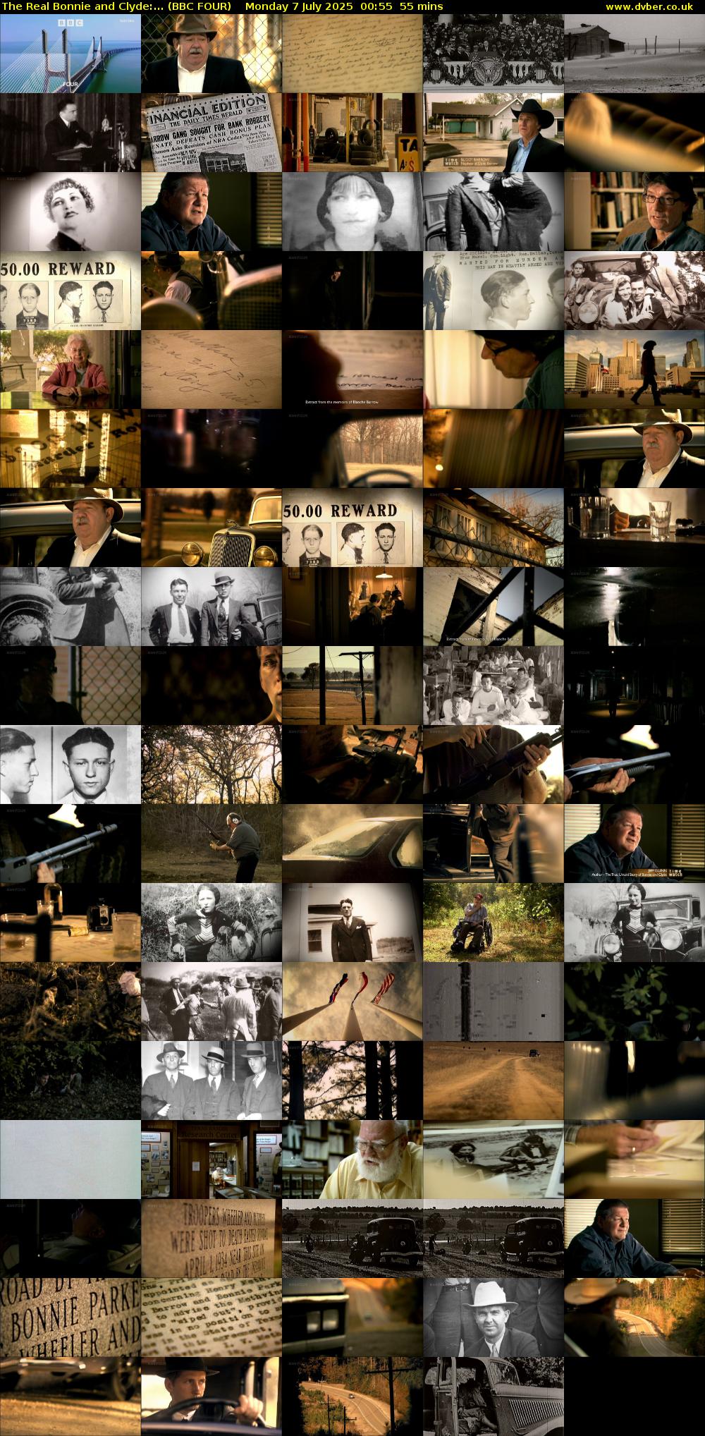 The Real Bonnie and Clyde:... (BBC FOUR) Monday 7 July 2025 00:55 - 01:50