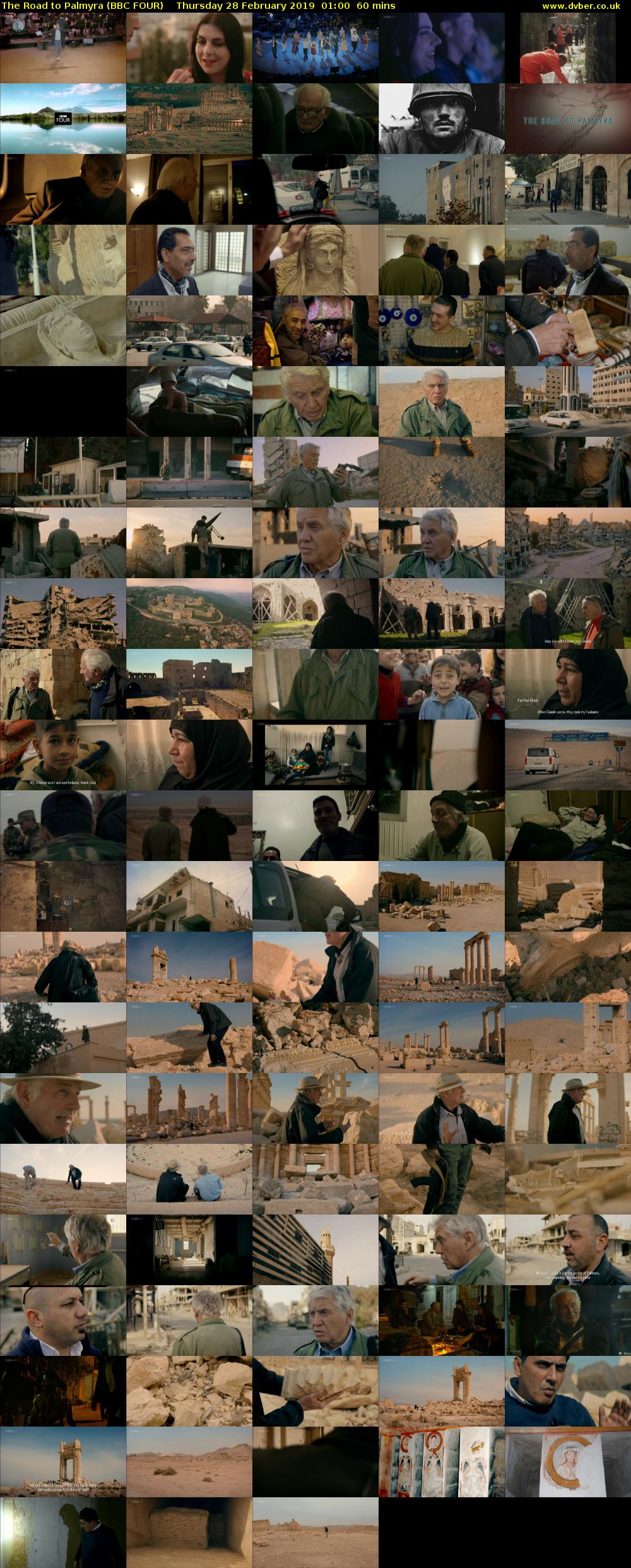 The Road to Palmyra (BBC FOUR) Thursday 28 February 2019 01:00 - 02:00