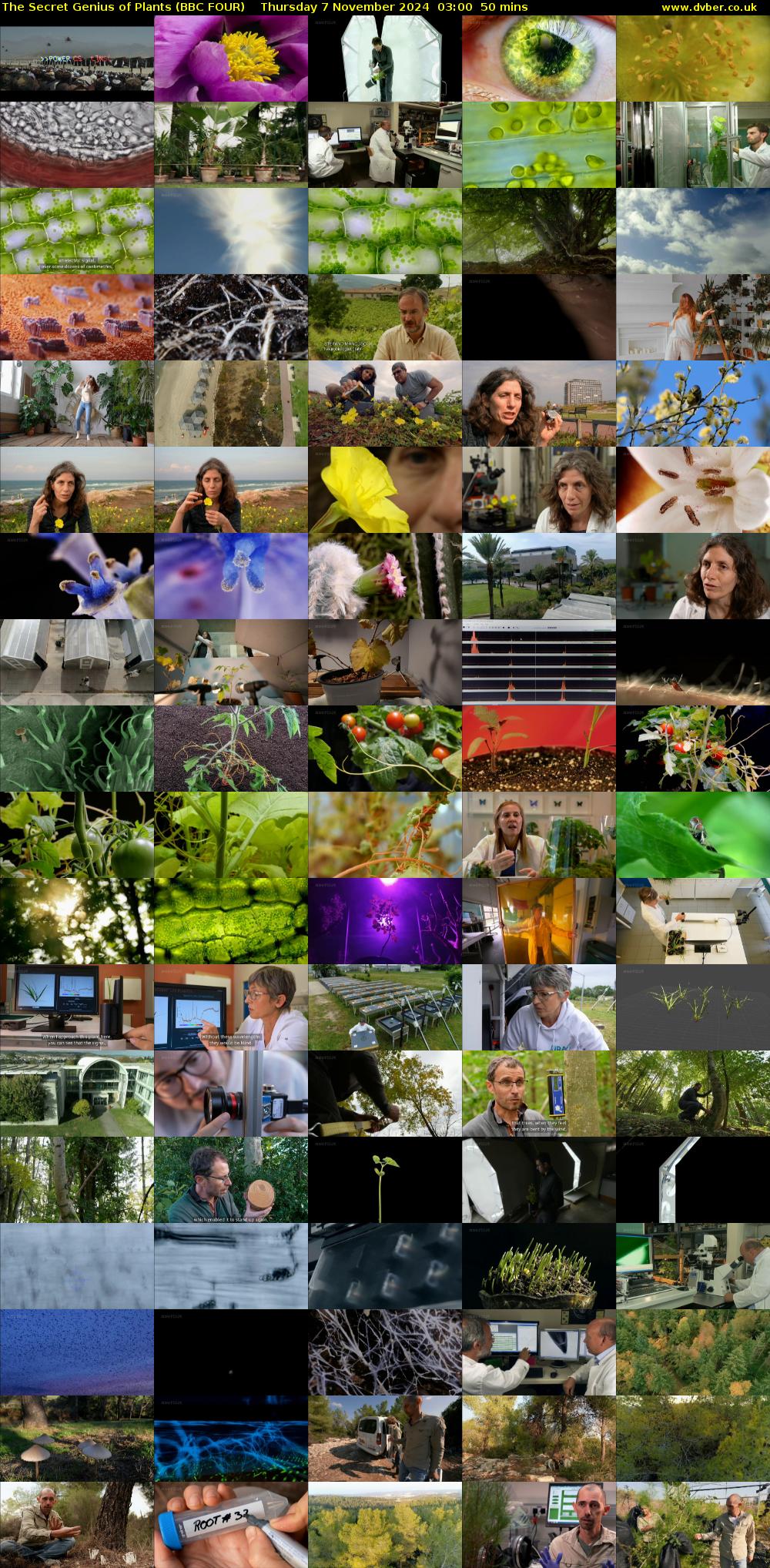 The Secret Genius of Plants (BBC FOUR) Thursday 7 November 2024 03:00 - 03:50
