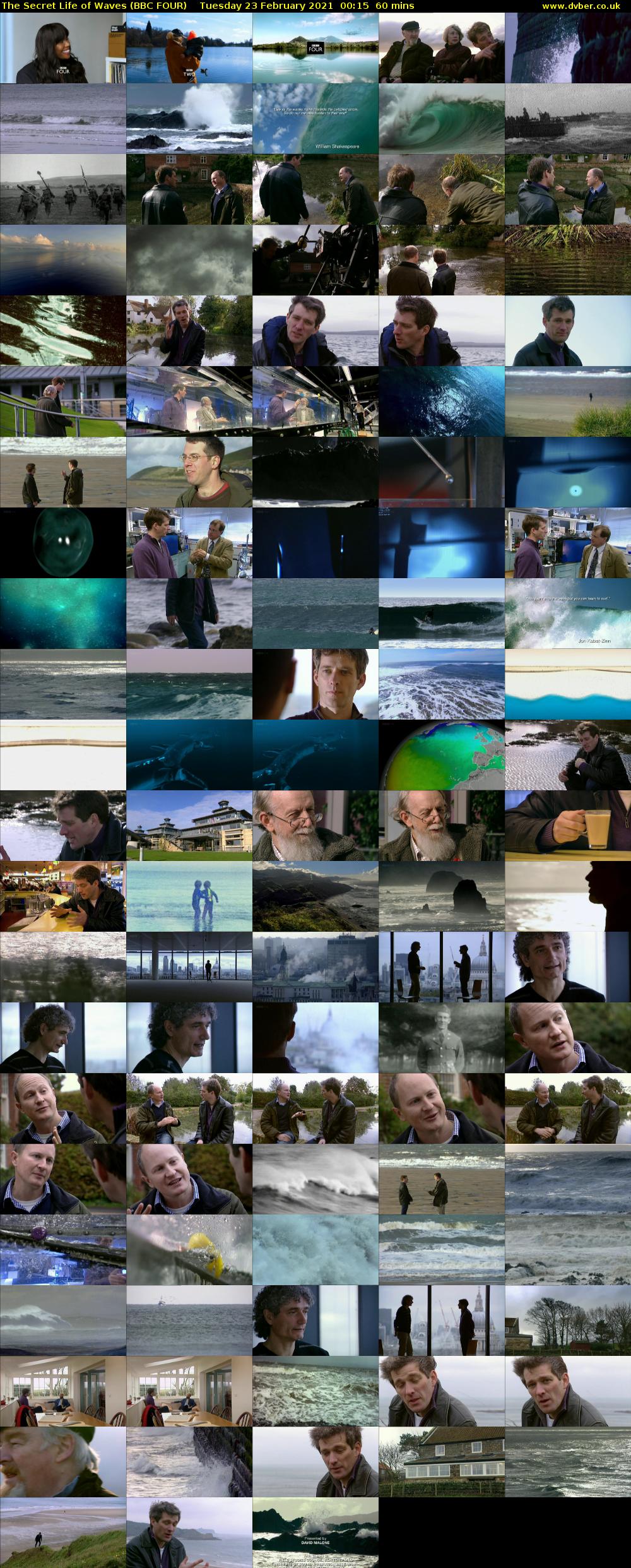 The Secret Life of Waves (BBC FOUR) Tuesday 23 February 2021 00:15 - 01:15