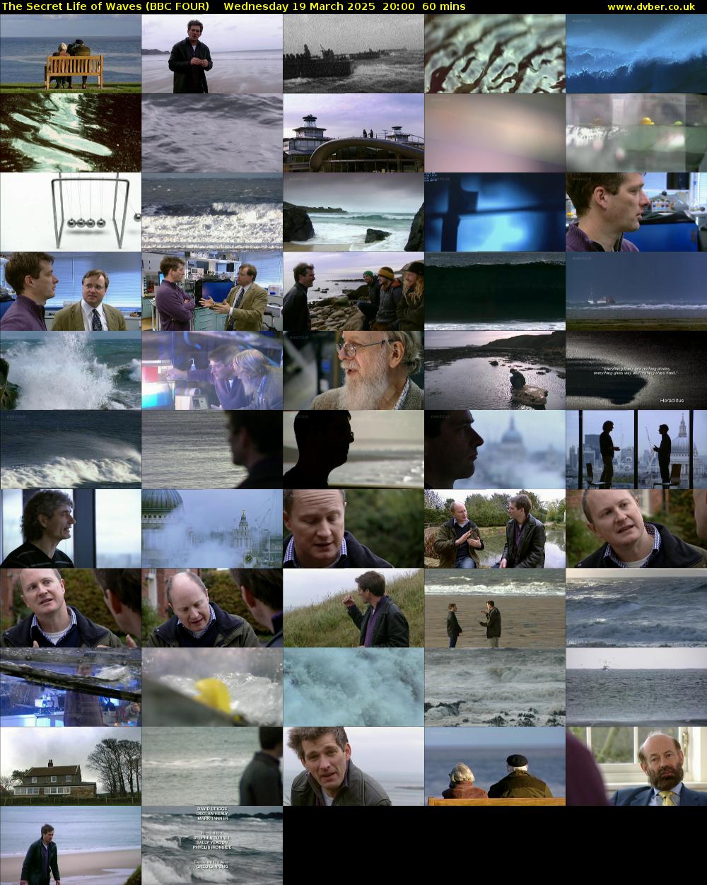 The Secret Life of Waves (BBC FOUR) Wednesday 19 March 2025 20:00 - 21:00