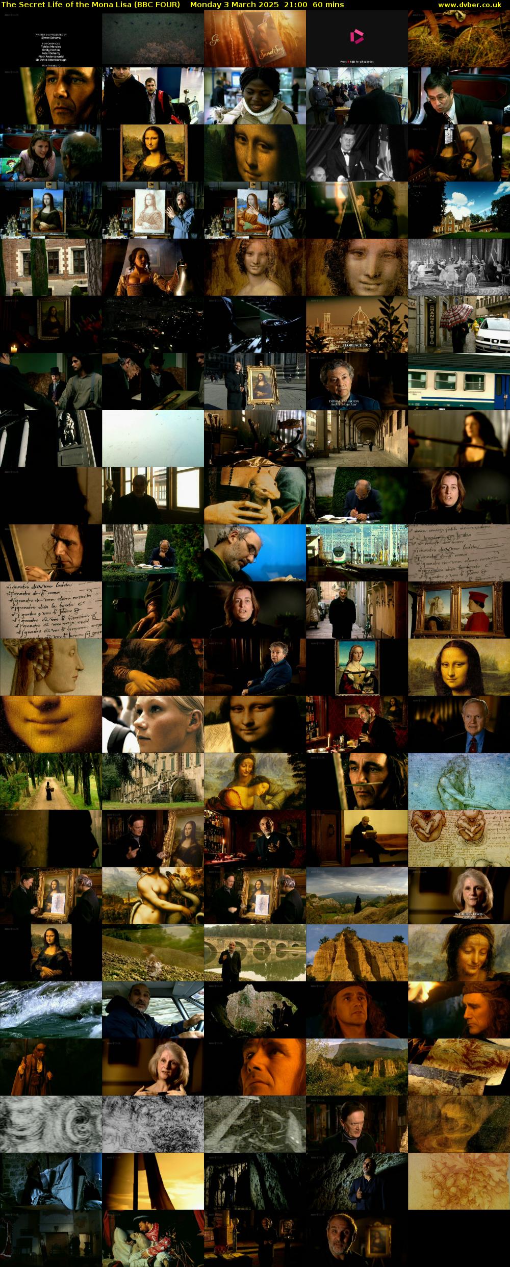 The Secret Life of the Mona Lisa (BBC FOUR) Monday 3 March 2025 21:00 - 22:00