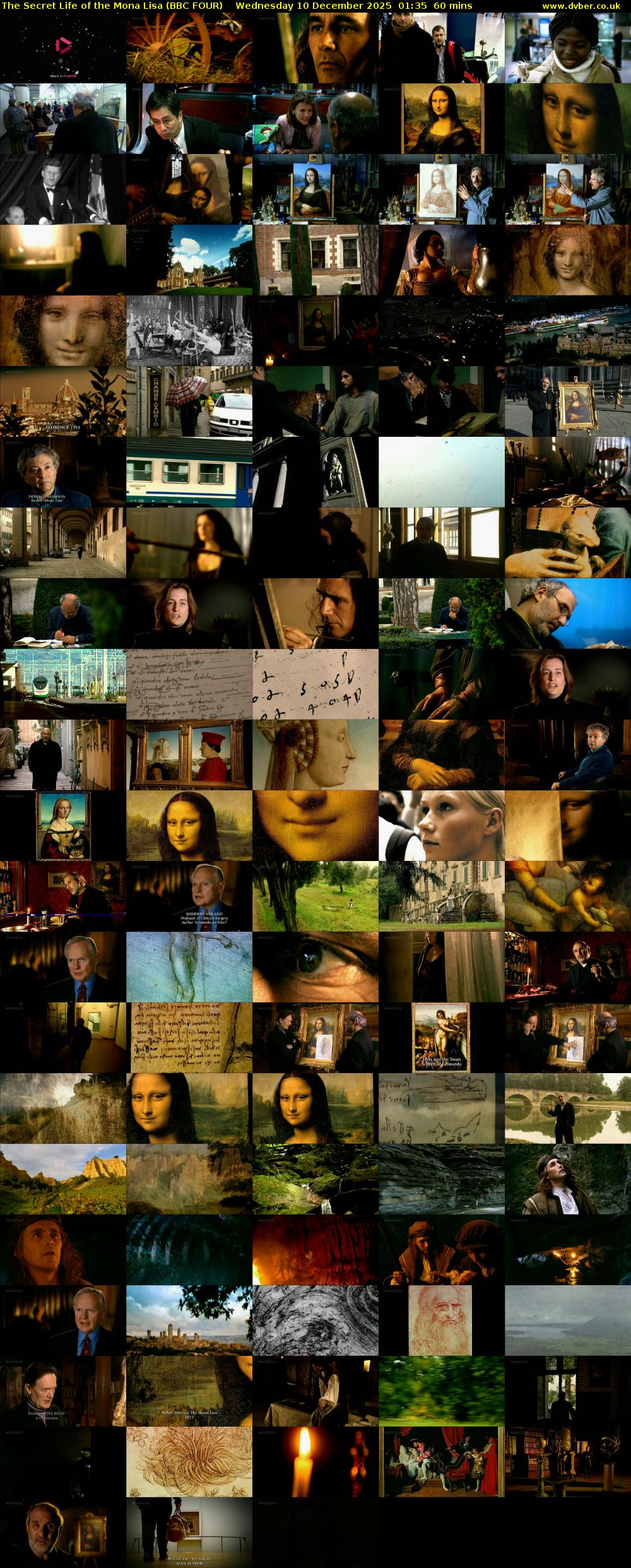 The Secret Life of the Mona Lisa (BBC FOUR) Wednesday 10 December 2025 01:35 - 02:35
