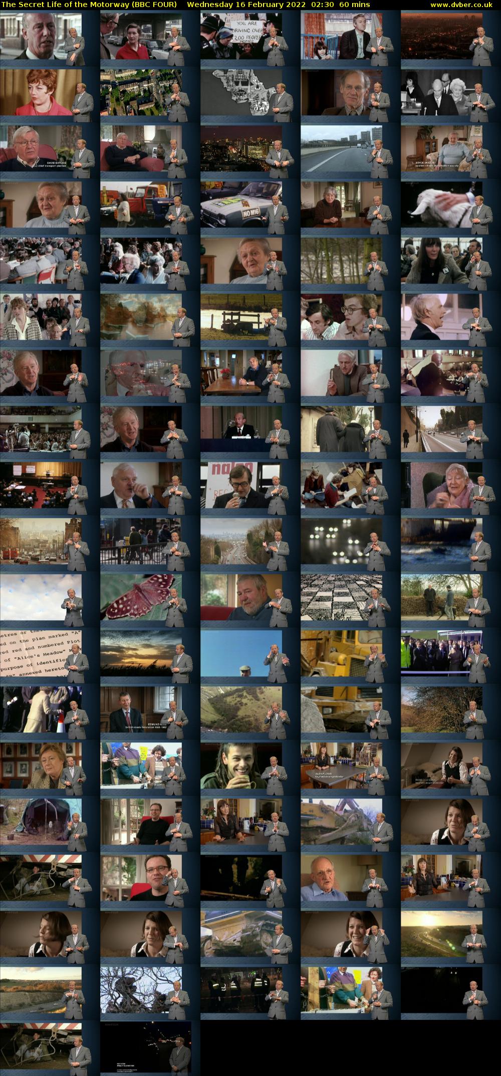 The Secret Life of the Motorway (BBC FOUR) Wednesday 16 February 2022 02:30 - 03:30