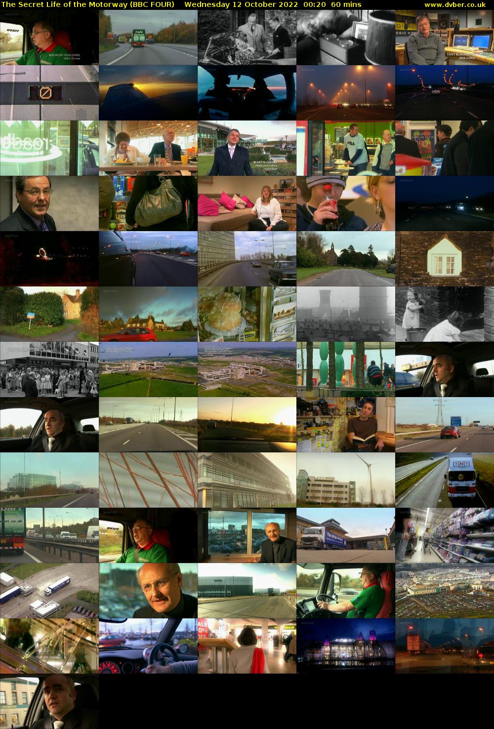 The Secret Life of the Motorway (BBC FOUR) Wednesday 12 October 2022 00:20 - 01:20