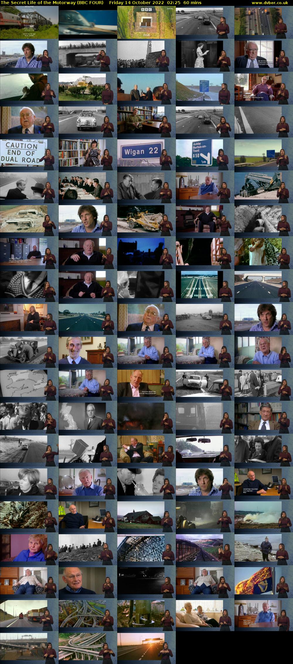 The Secret Life of the Motorway (BBC FOUR) Friday 14 October 2022 02:25 - 03:25