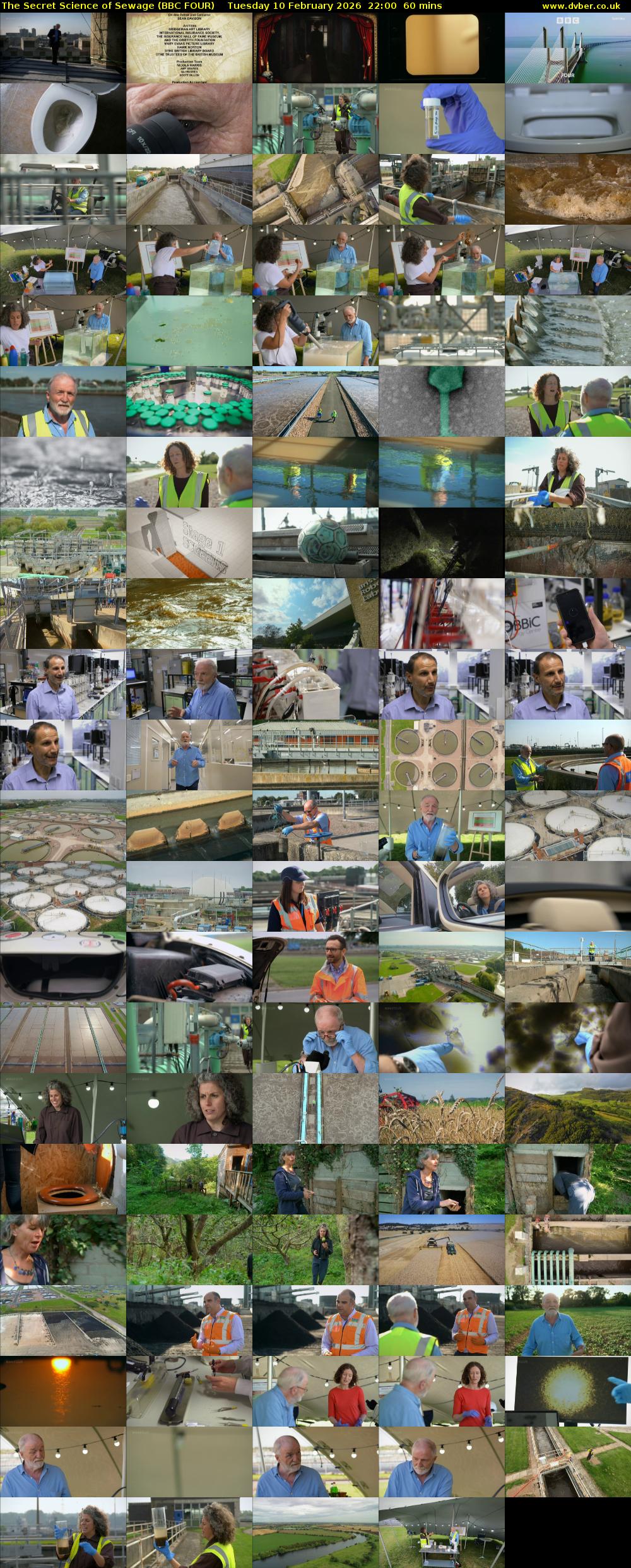 The Secret Science of Sewage (BBC FOUR) Tuesday 10 February 2026 22:00 - 23:00