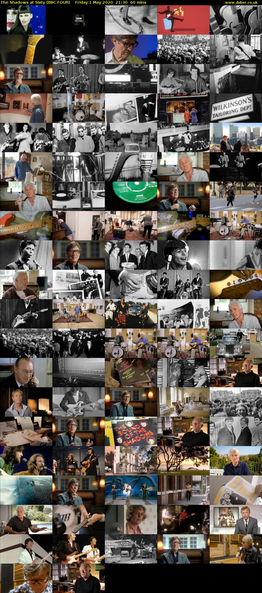 The Shadows at Sixty (BBC FOUR) Friday 1 May 2020 21:30 - 22:30