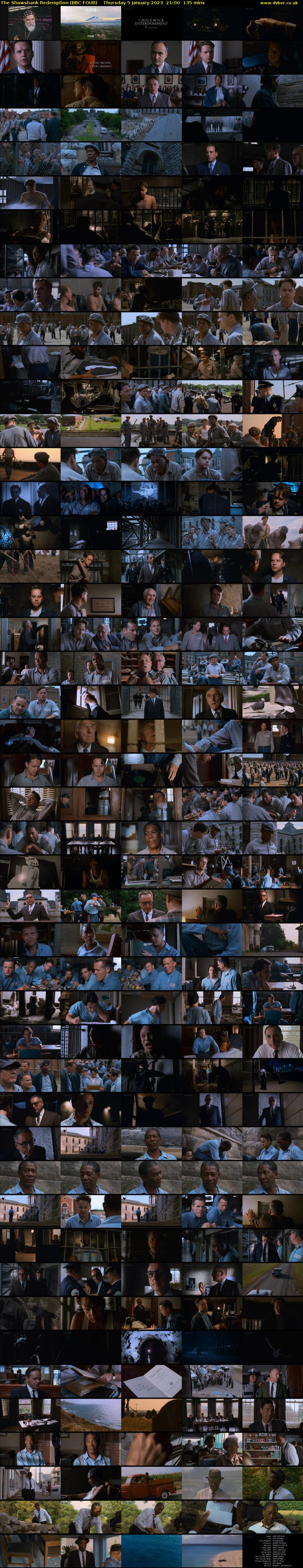The Shawshank Redemption (BBC FOUR) Thursday 5 January 2023 21:00 - 23:15