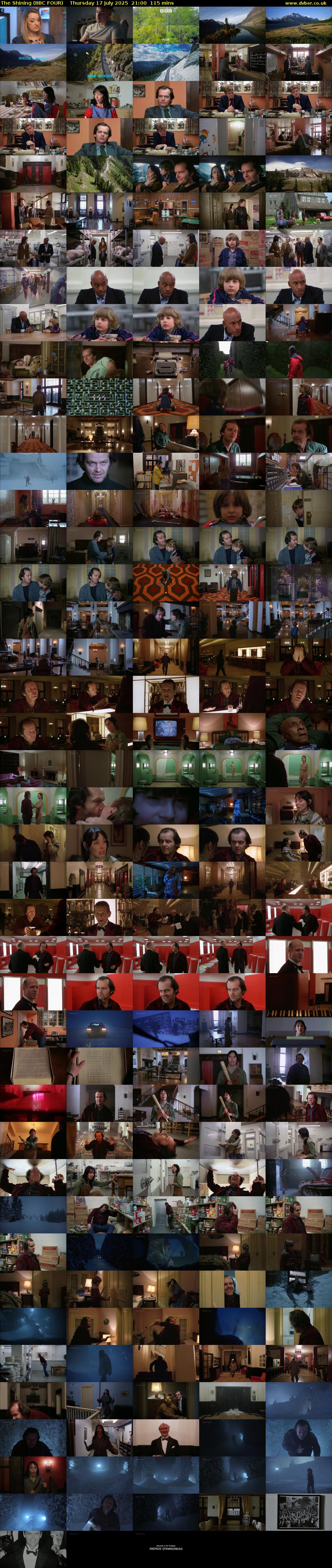 The Shining (BBC FOUR) Thursday 17 July 2025 21:00 - 22:55