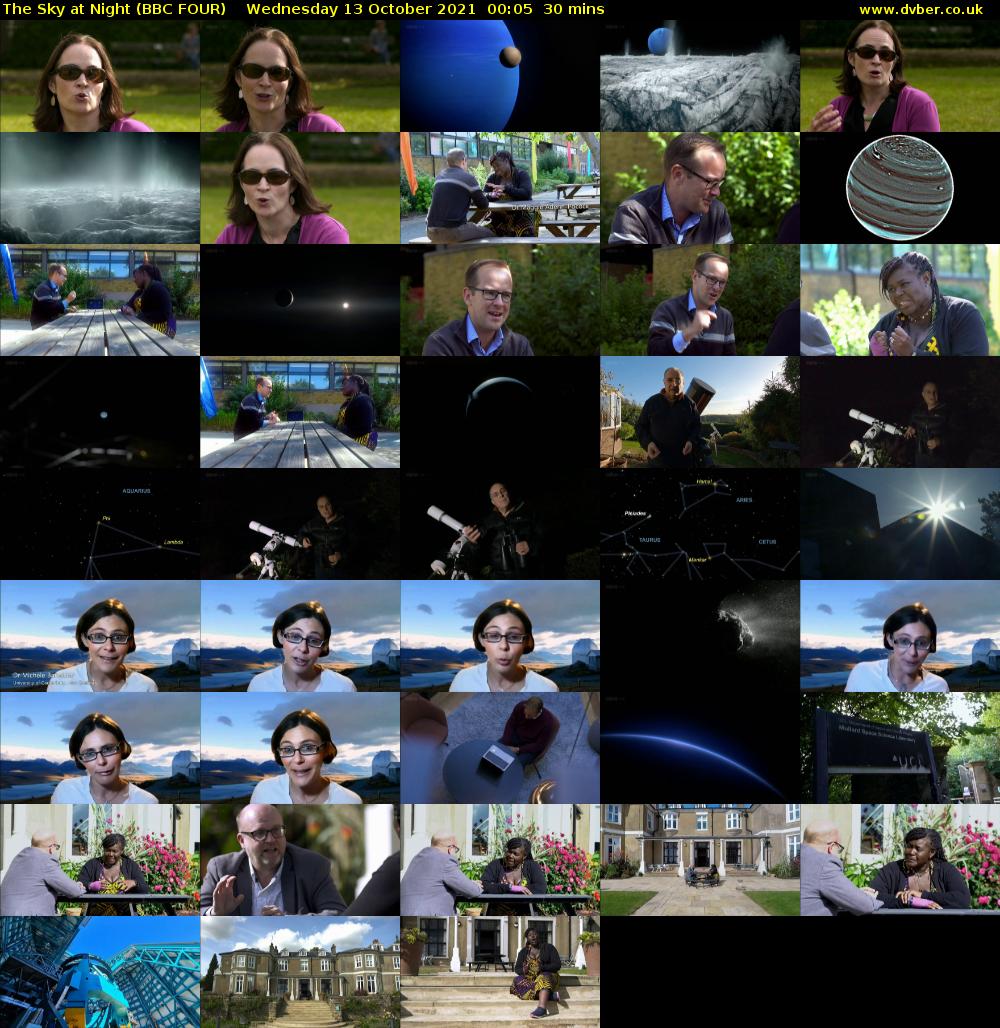 The Sky at Night (BBC FOUR) Wednesday 13 October 2021 00:05 - 00:35