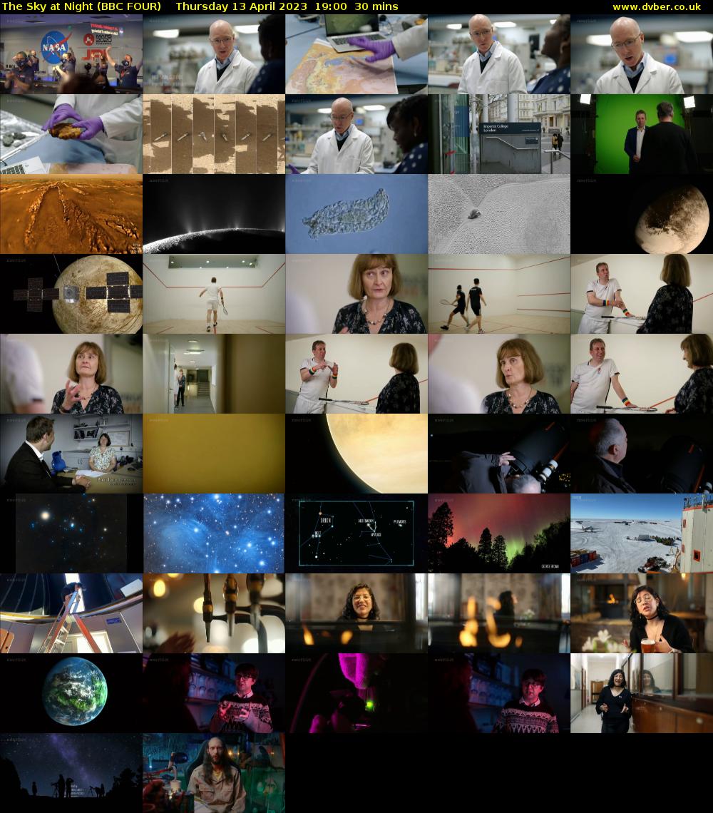 The Sky at Night (BBC FOUR) Thursday 13 April 2023 19:00 - 19:30