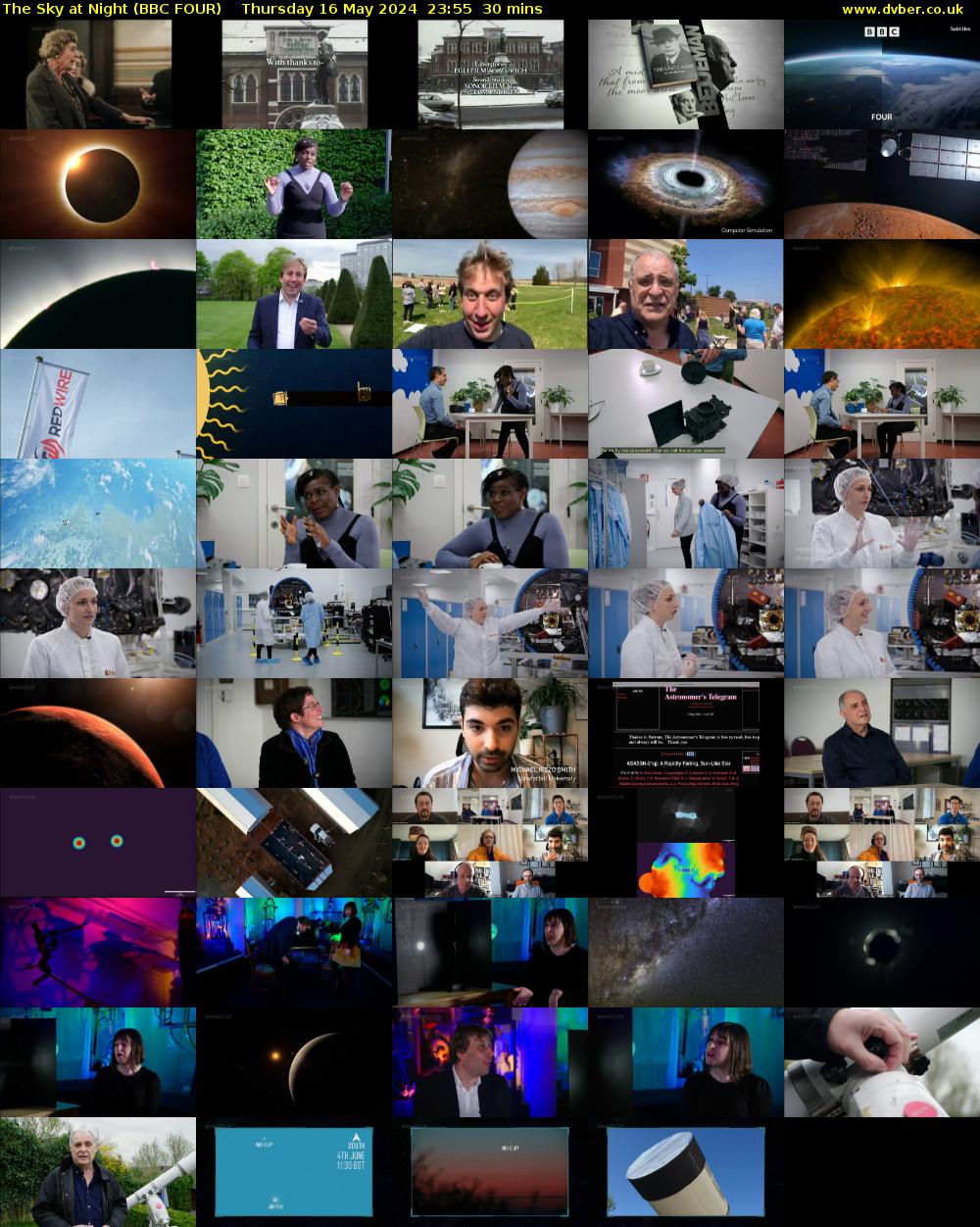 The Sky at Night (BBC FOUR) Thursday 16 May 2024 23:55 - 00:25