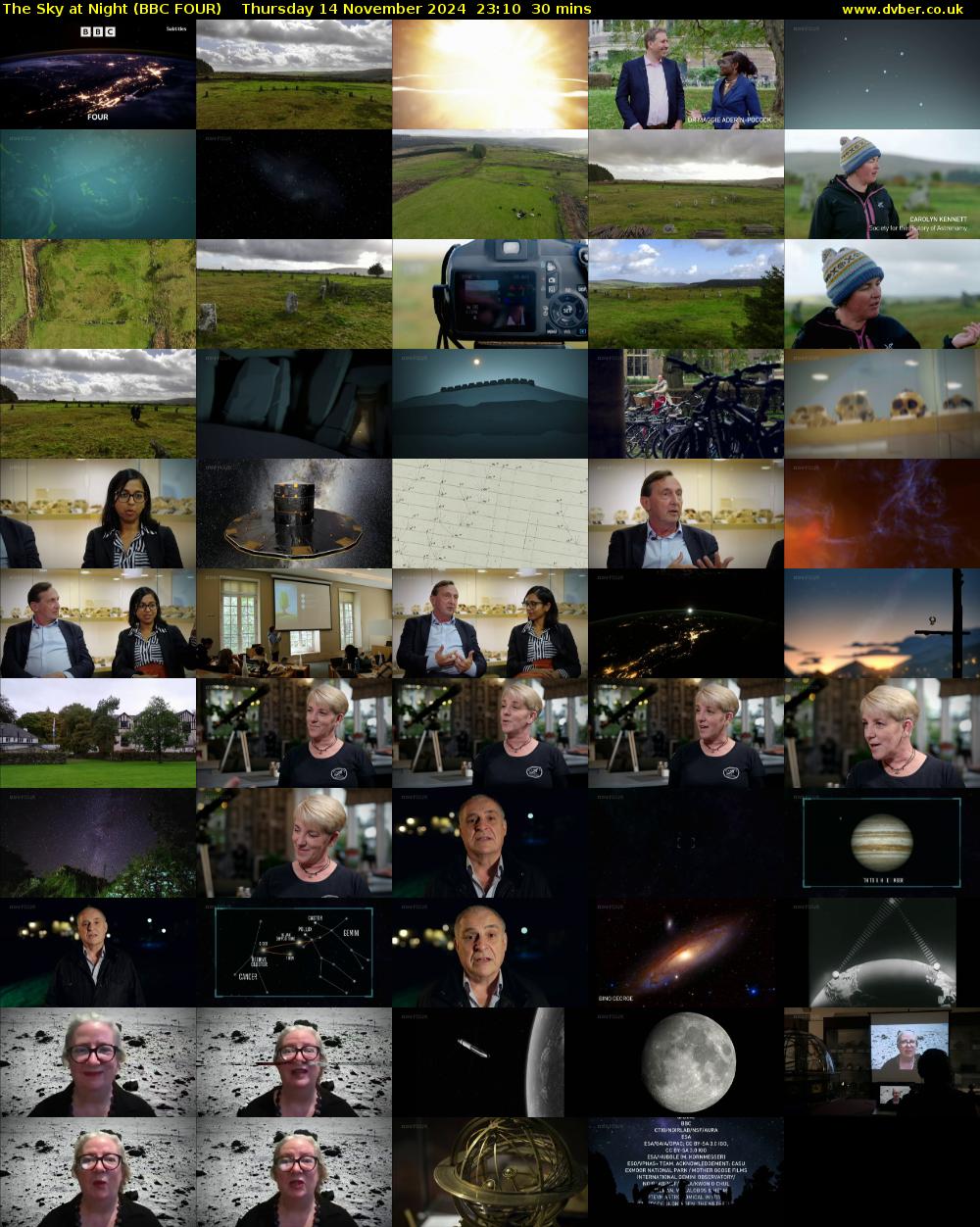 The Sky at Night (BBC FOUR) Thursday 14 November 2024 23:10 - 23:40