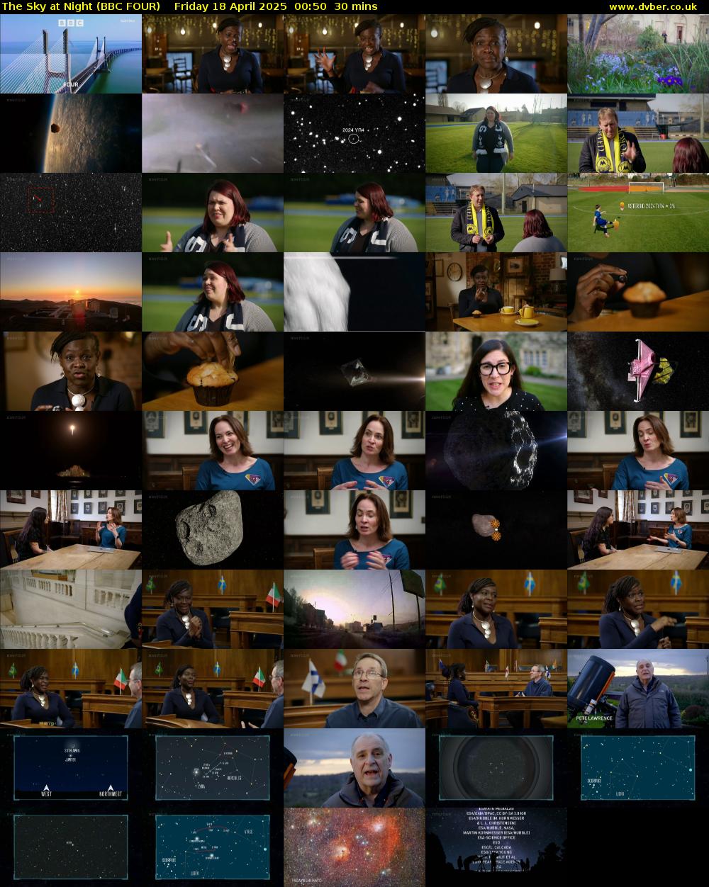 The Sky at Night (BBC FOUR) Friday 18 April 2025 00:50 - 01:20