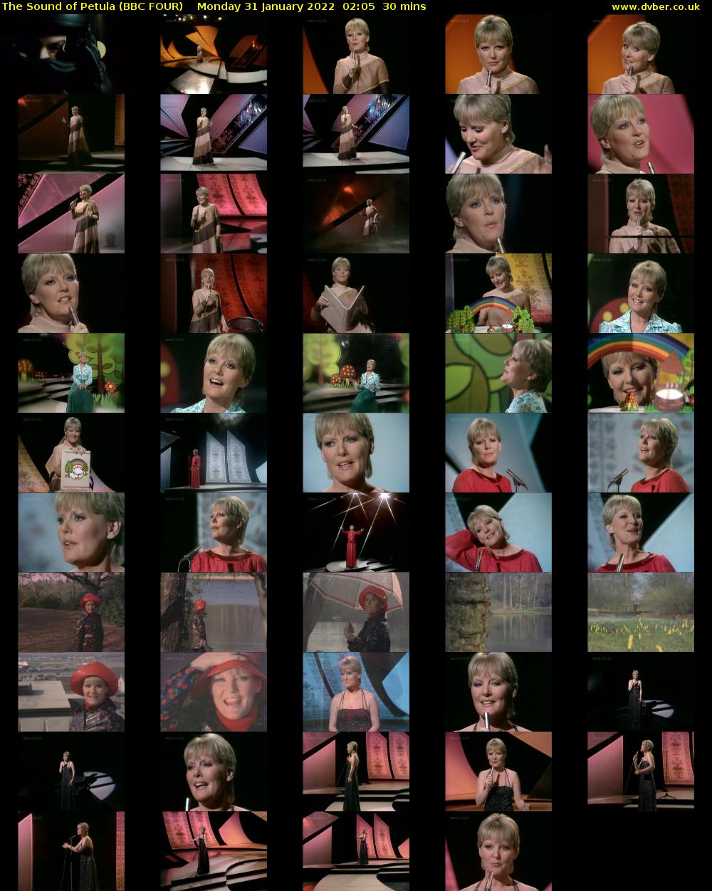 The Sound of Petula (BBC FOUR) Monday 31 January 2022 02:05 - 02:35