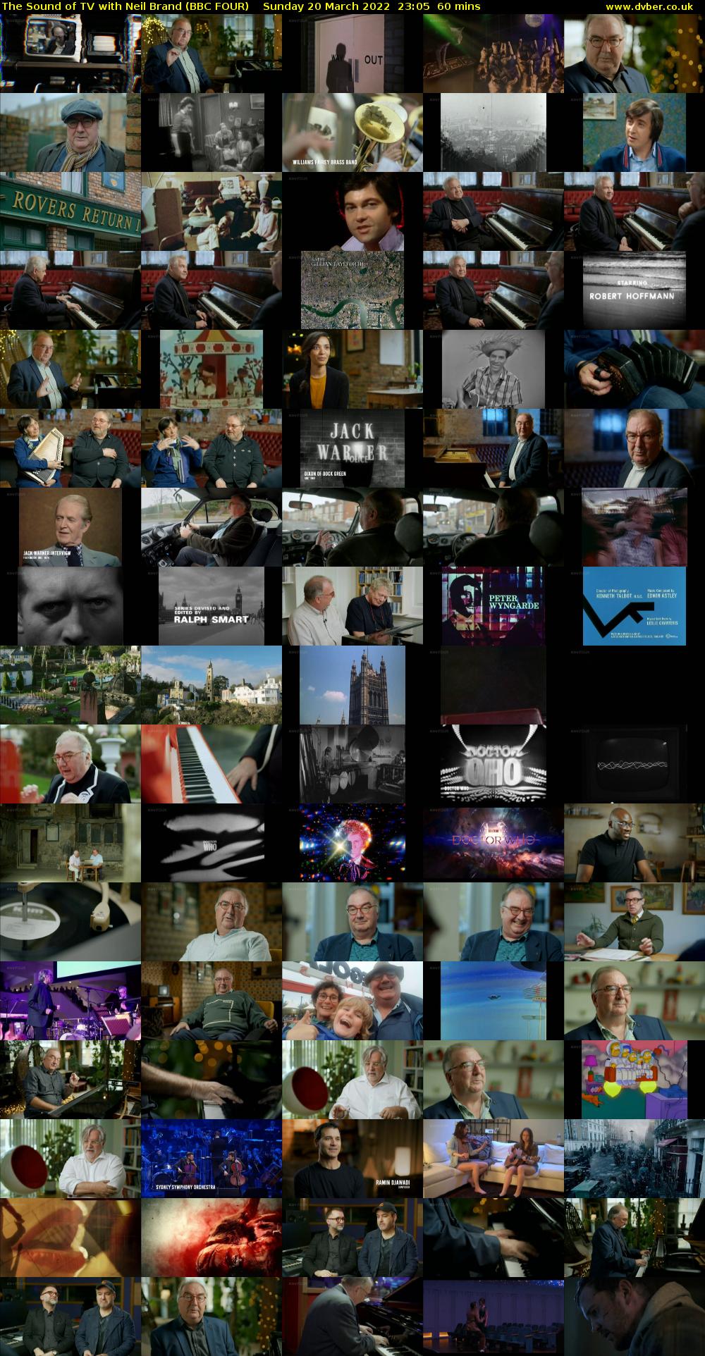 The Sound of TV with Neil Brand (BBC FOUR) Sunday 20 March 2022 23:05 - 00:05