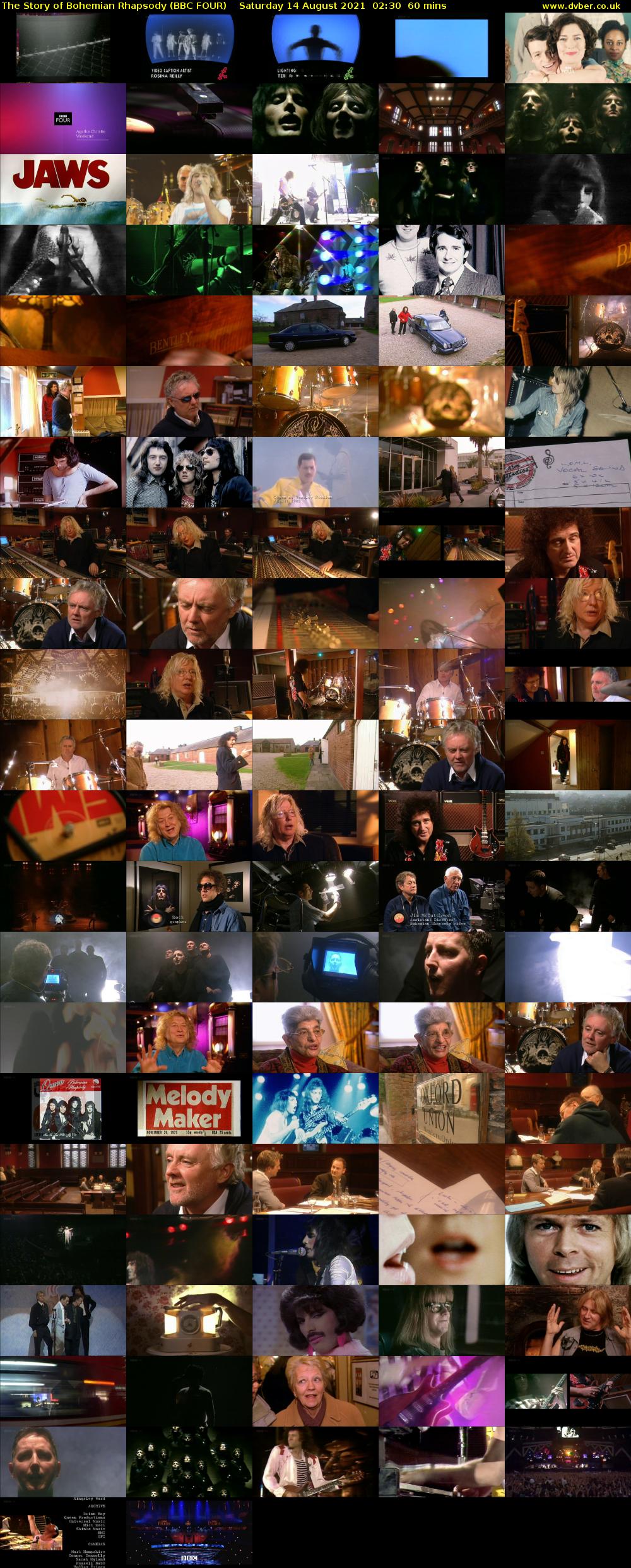 The Story of Bohemian Rhapsody (BBC FOUR) Saturday 14 August 2021 02:30 - 03:30