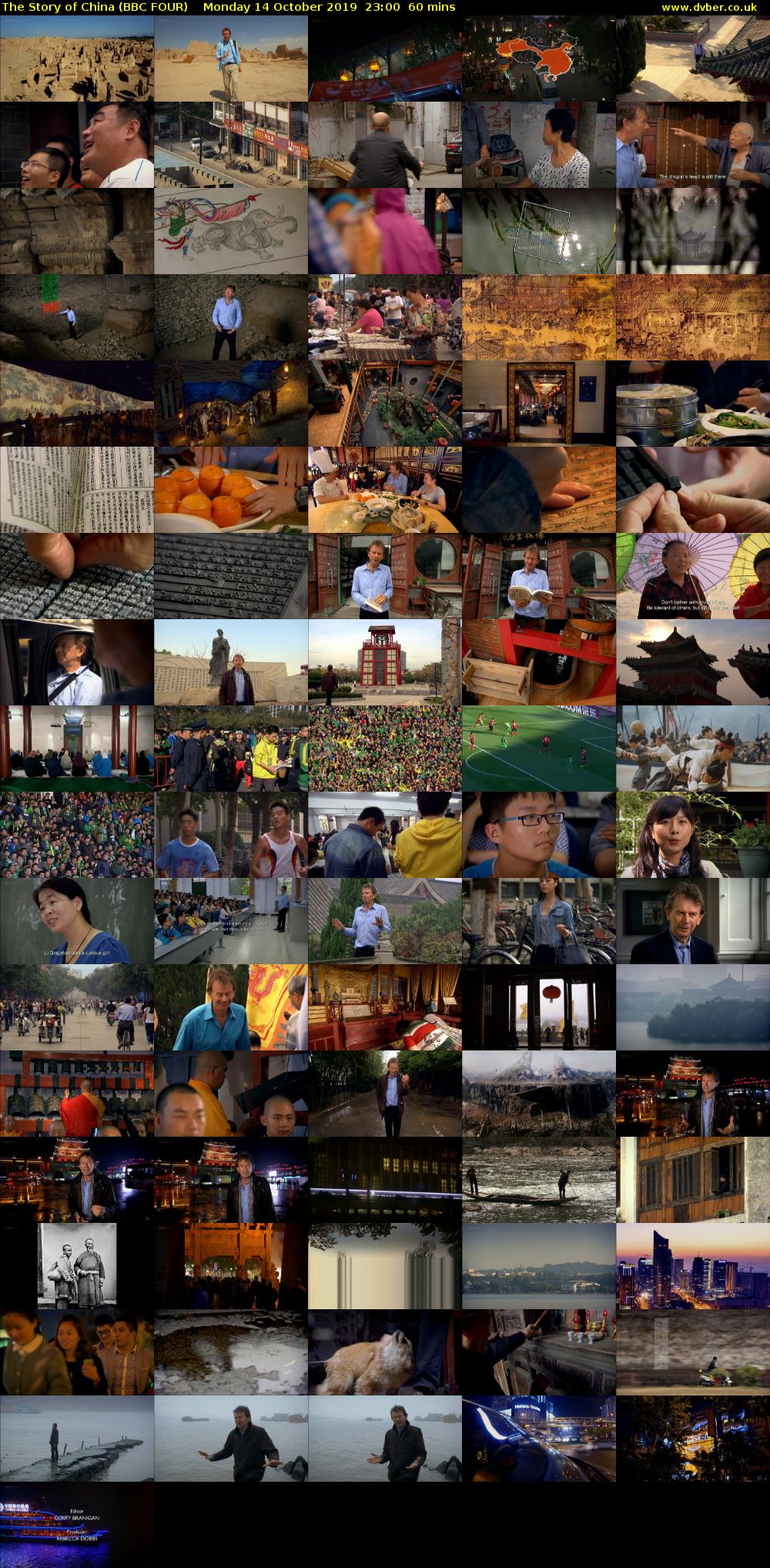 The Story of China (BBC FOUR) Monday 14 October 2019 23:00 - 00:00