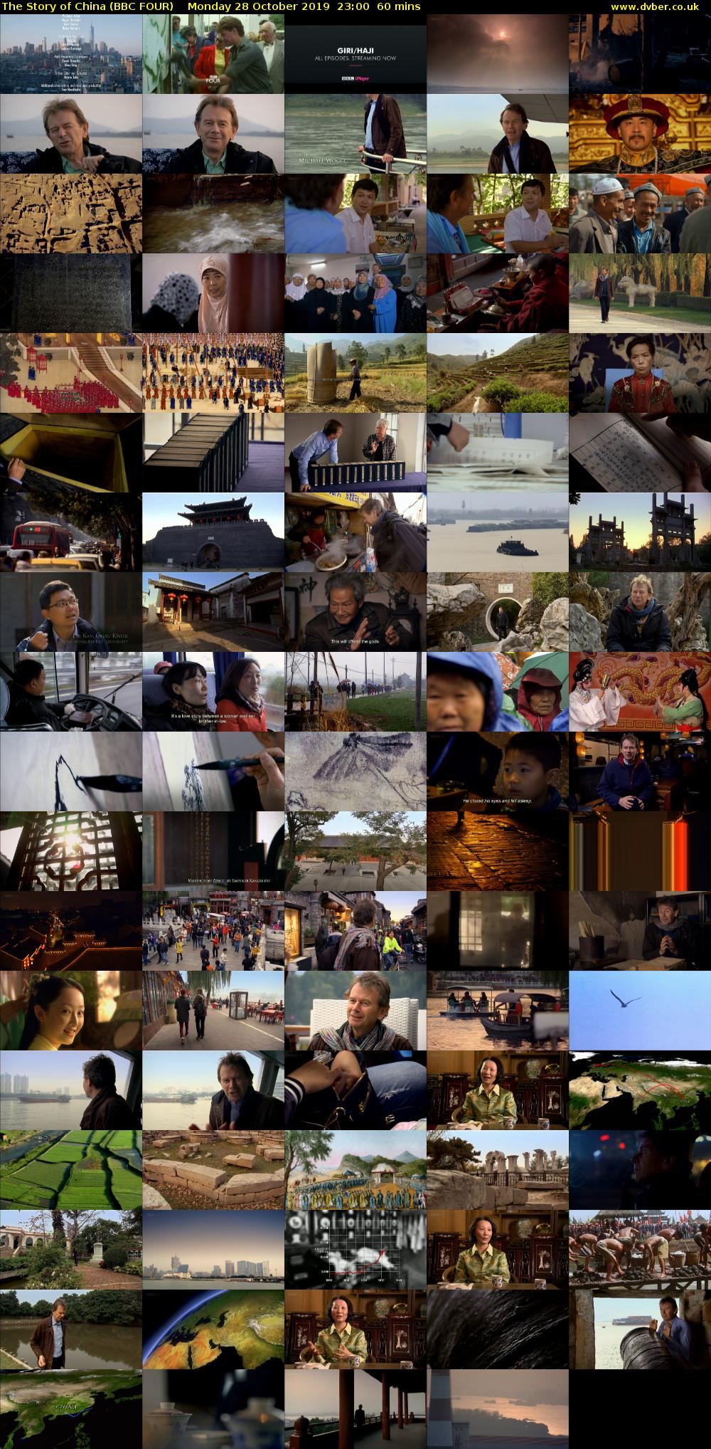 The Story of China (BBC FOUR) Monday 28 October 2019 23:00 - 00:00