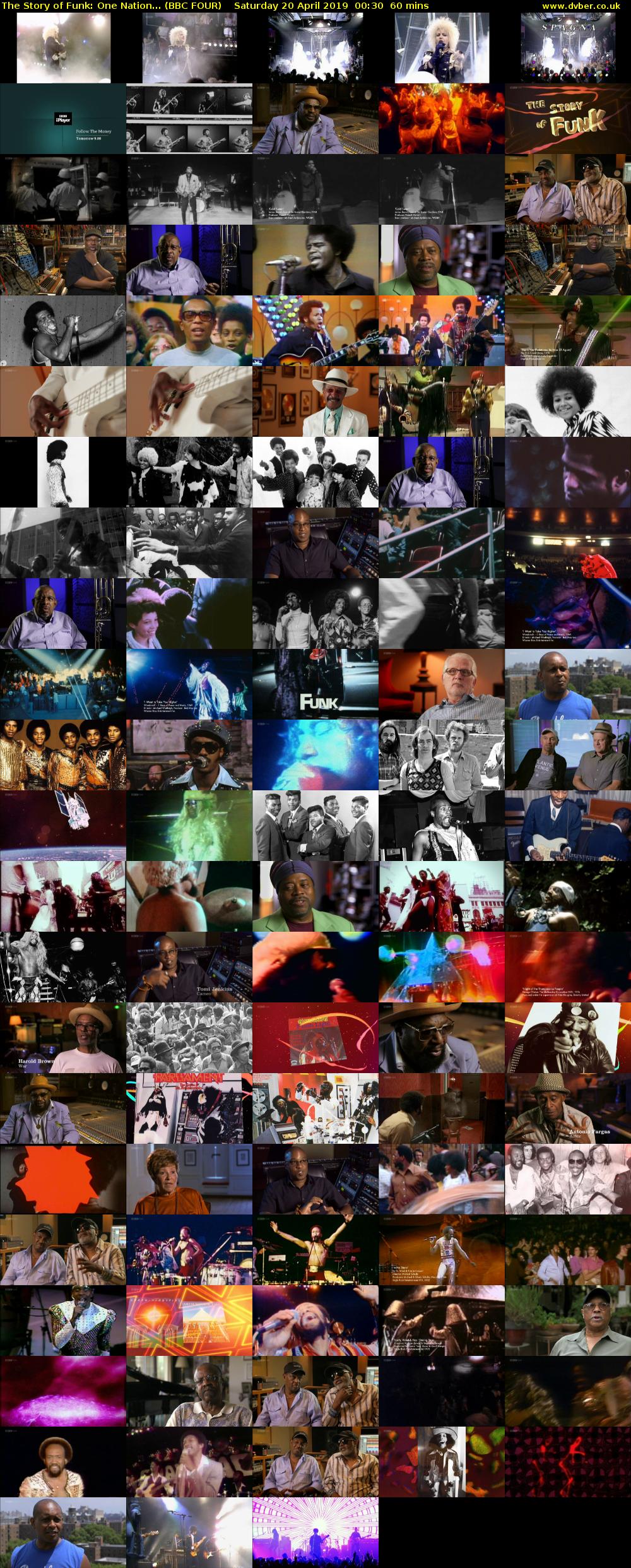The Story of Funk: One Nation... (BBC FOUR) Saturday 20 April 2019 00:30 - 01:30