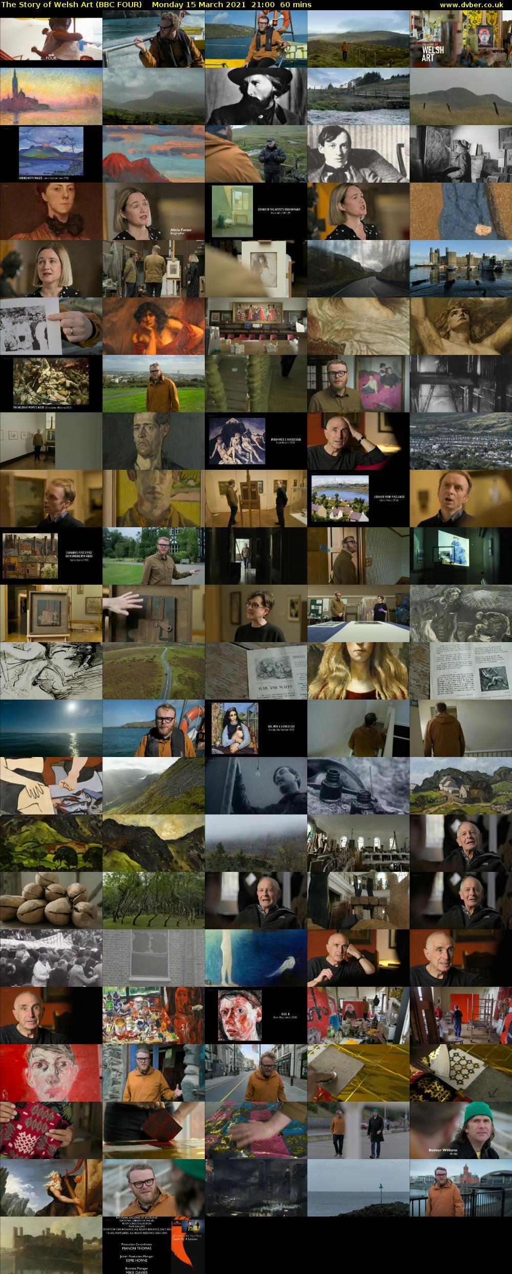 The Story of Welsh Art (BBC FOUR) Monday 15 March 2021 21:00 - 22:00