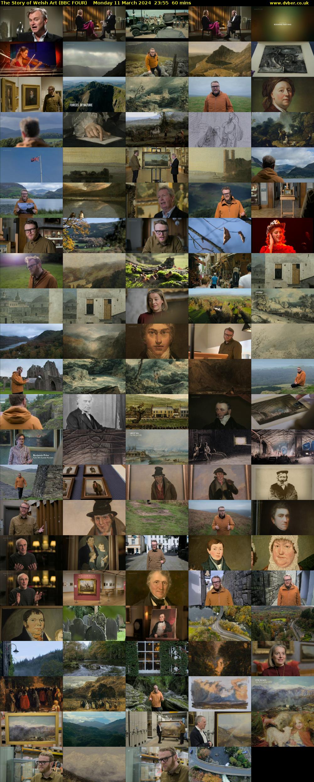 The Story of Welsh Art (BBC FOUR) Monday 11 March 2024 23:55 - 00:55
