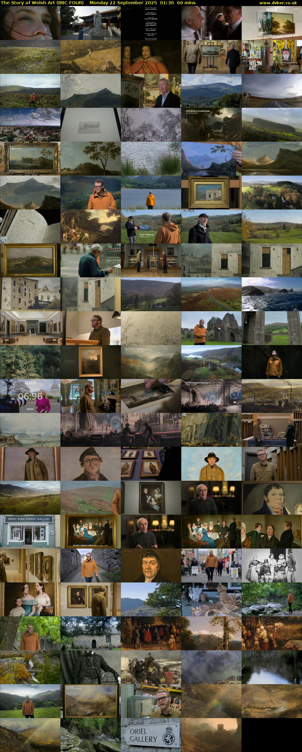 The Story of Welsh Art (BBC FOUR) Monday 22 September 2025 01:30 - 02:30