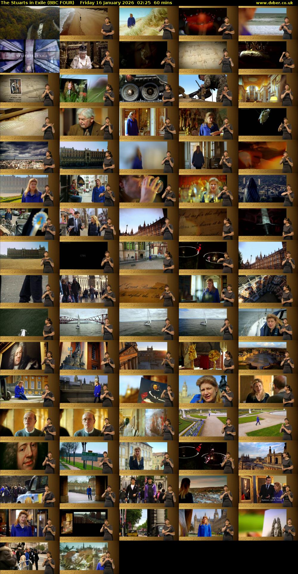 The Stuarts in Exile (BBC FOUR) Friday 16 January 2026 02:25 - 03:25