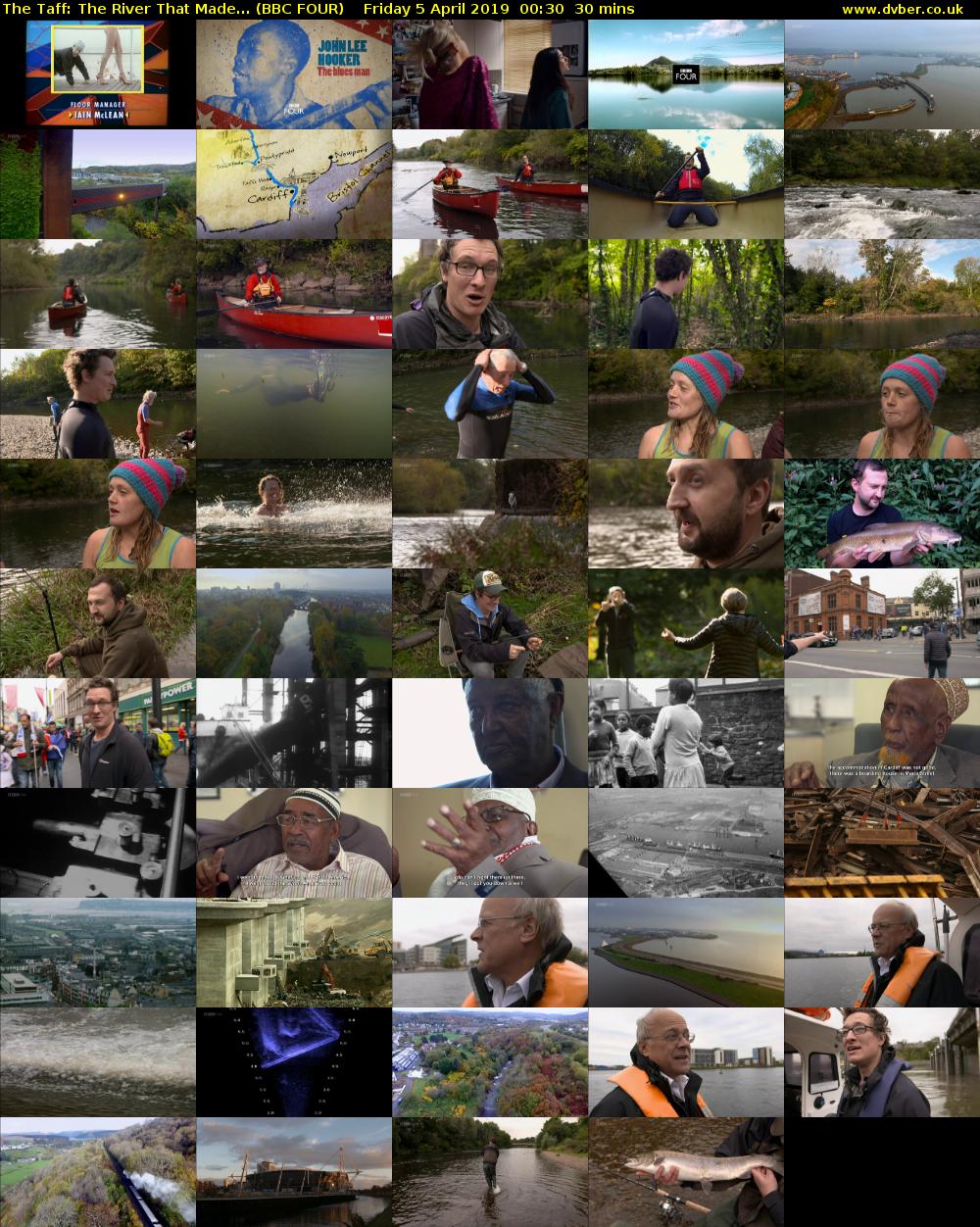 The Taff: The River That Made... (BBC FOUR) Friday 5 April 2019 00:30 - 01:00