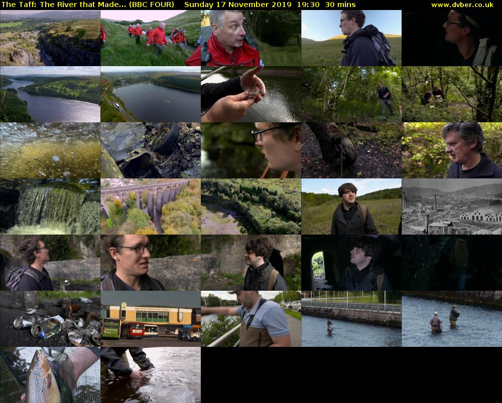 The Taff: The River That Made... (BBC FOUR) Sunday 17 November 2019 19:30 - 20:00
