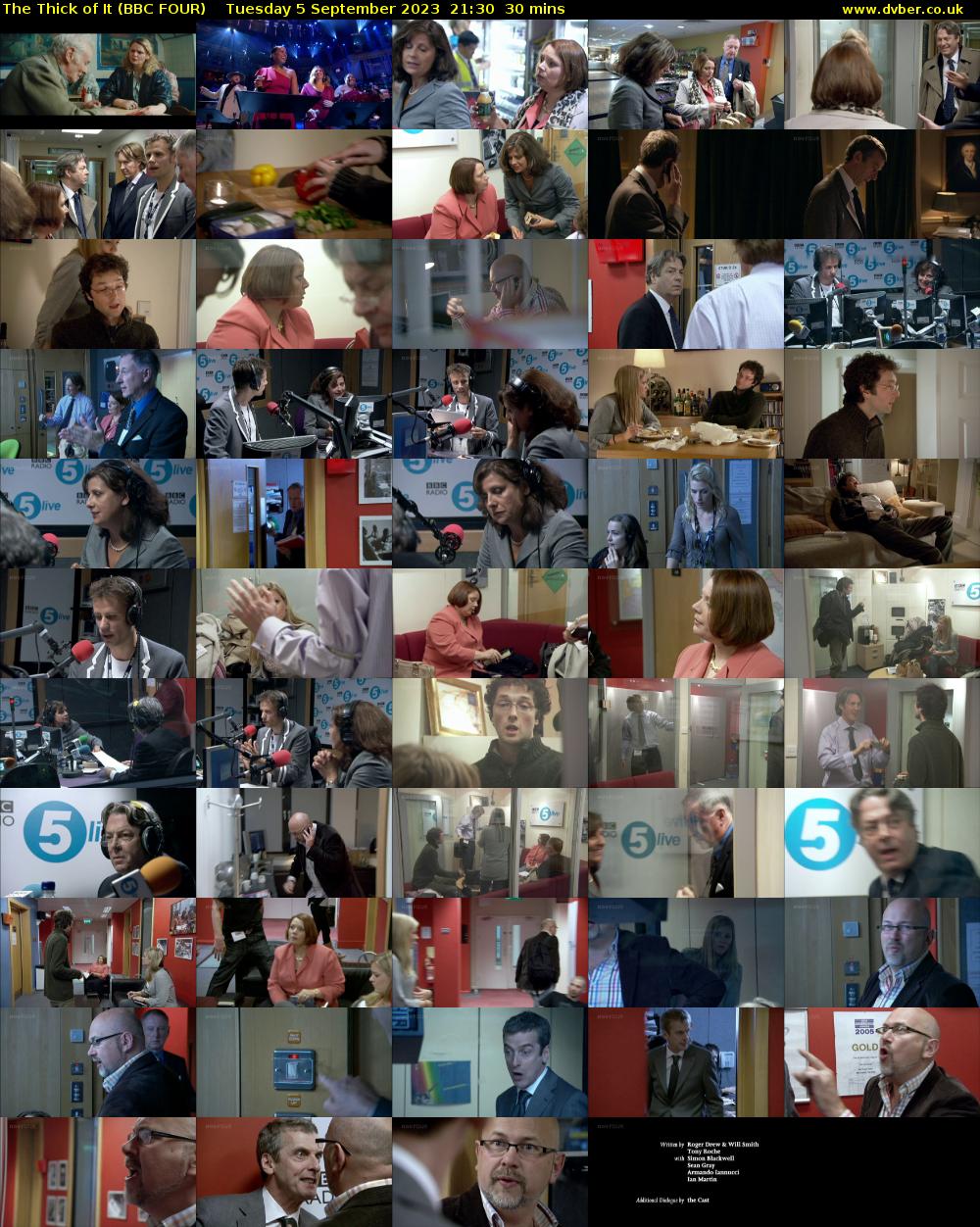 The Thick of It (BBC FOUR) Tuesday 5 September 2023 21:30 - 22:00