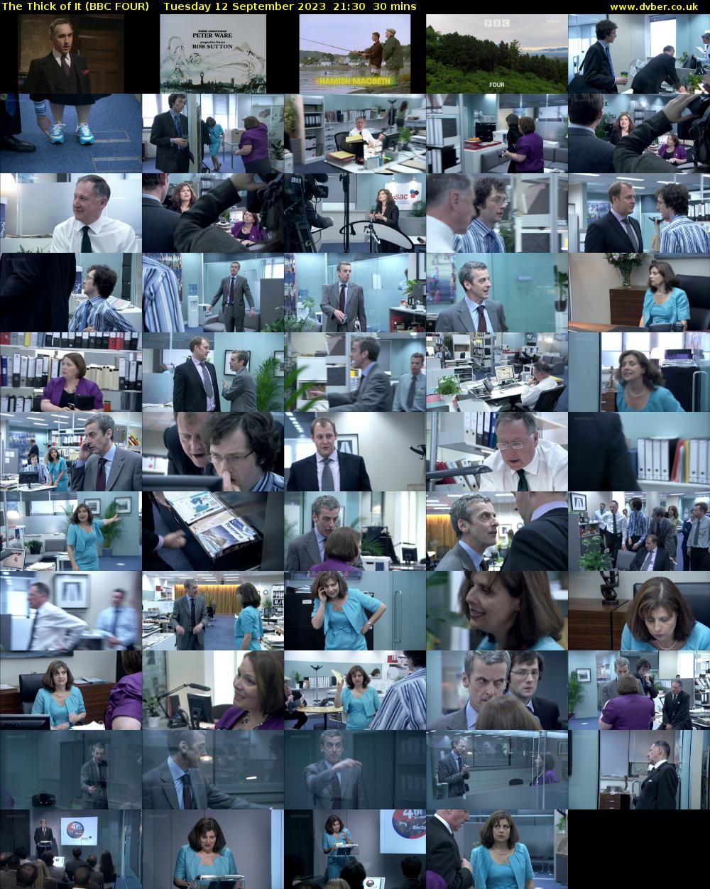 The Thick of It (BBC FOUR) Tuesday 12 September 2023 21:30 - 22:00