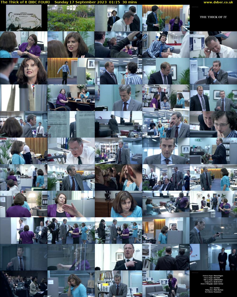 The Thick of It (BBC FOUR) Sunday 17 September 2023 01:15 - 01:45