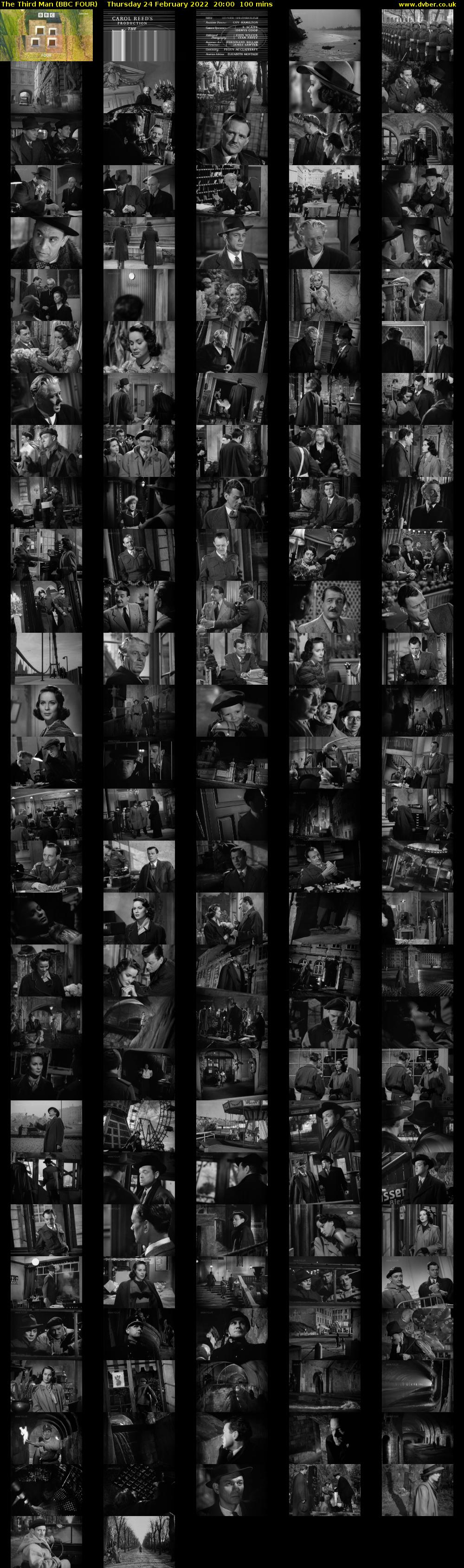 The Third Man (BBC FOUR) Thursday 24 February 2022 20:00 - 21:40