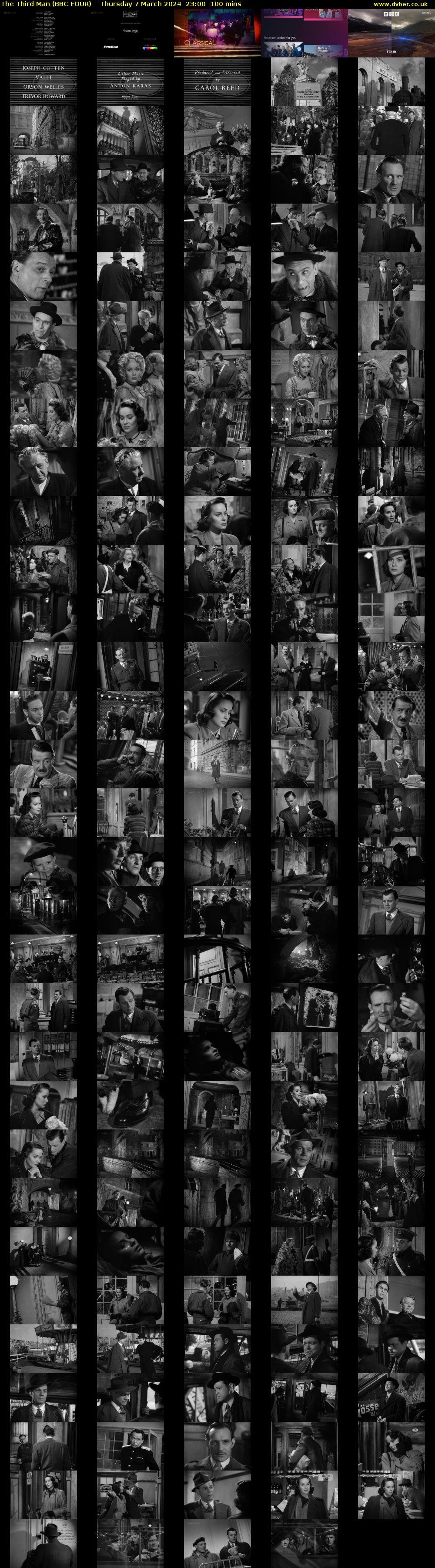 The Third Man (BBC FOUR) Thursday 7 March 2024 23:00 - 00:40