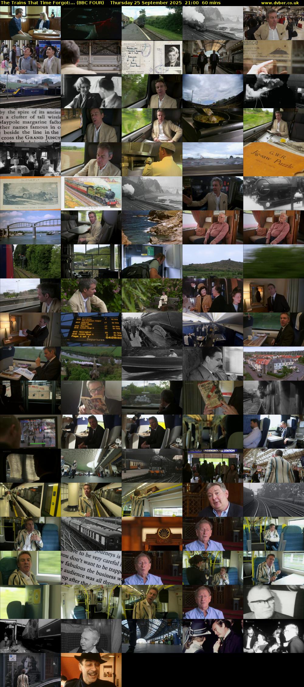 The Trains that Time Forgot:... (BBC FOUR) Thursday 25 September 2025 21:00 - 22:00